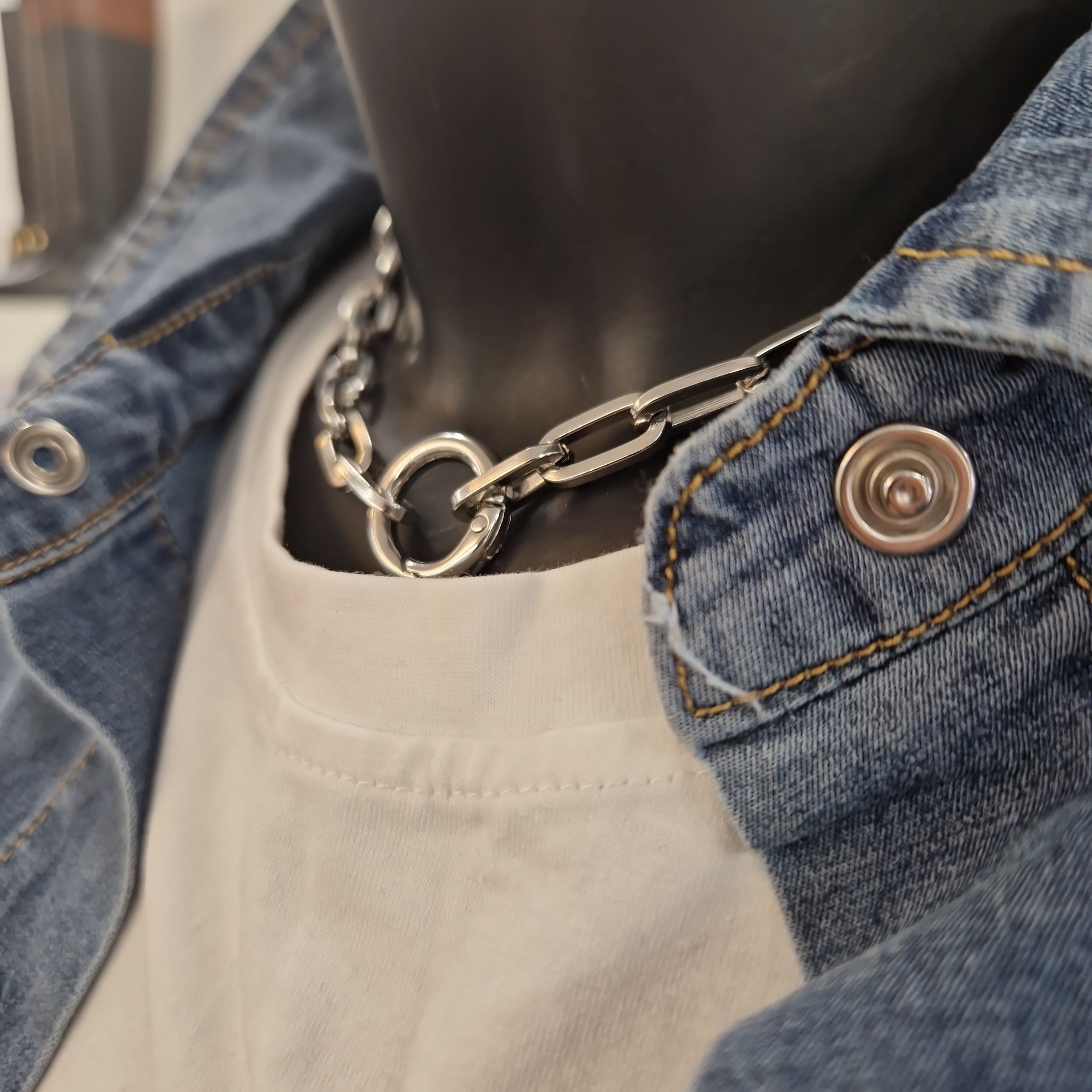 MINI-ME short necklace in silver