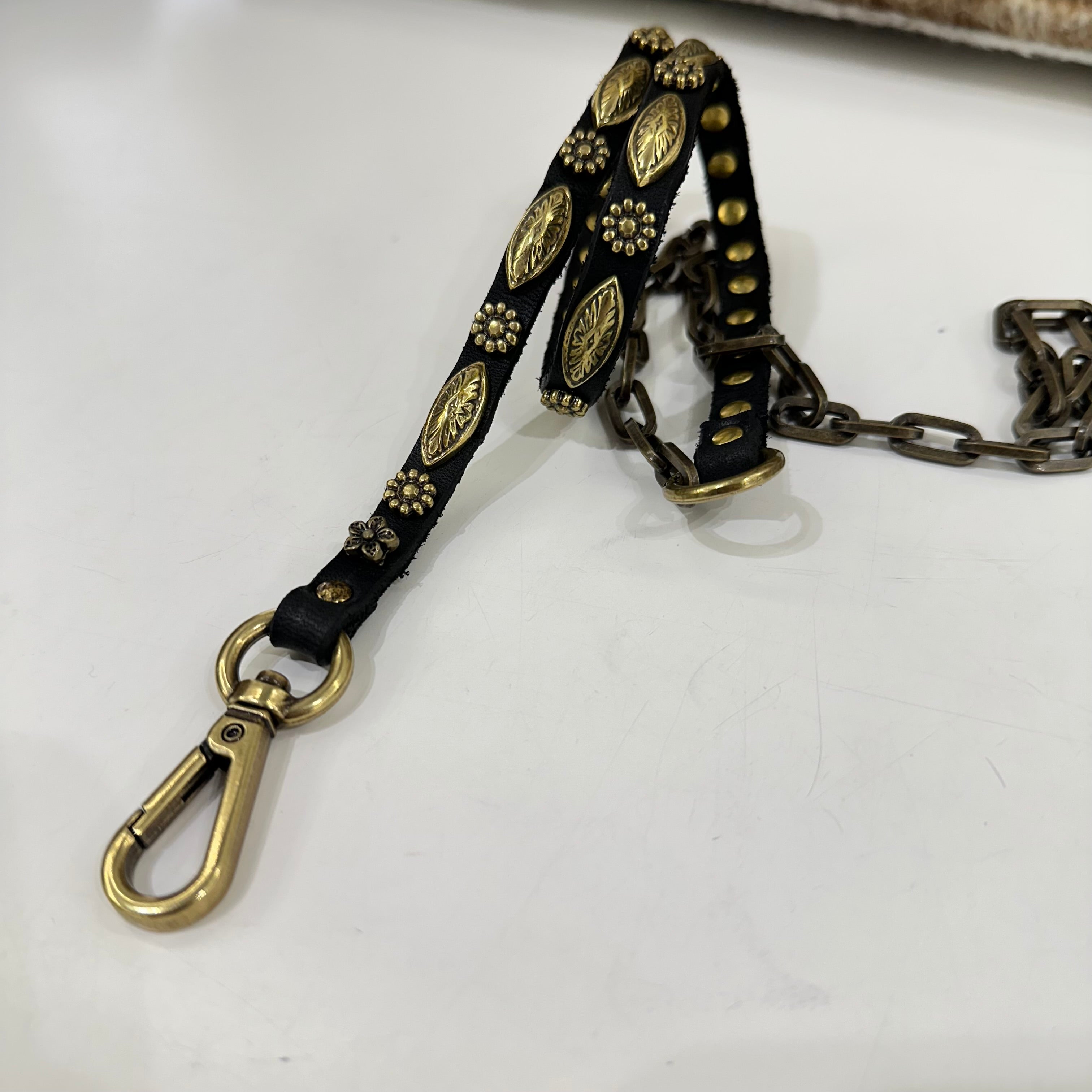 Campomaggi catena cintura FOGLIA oro