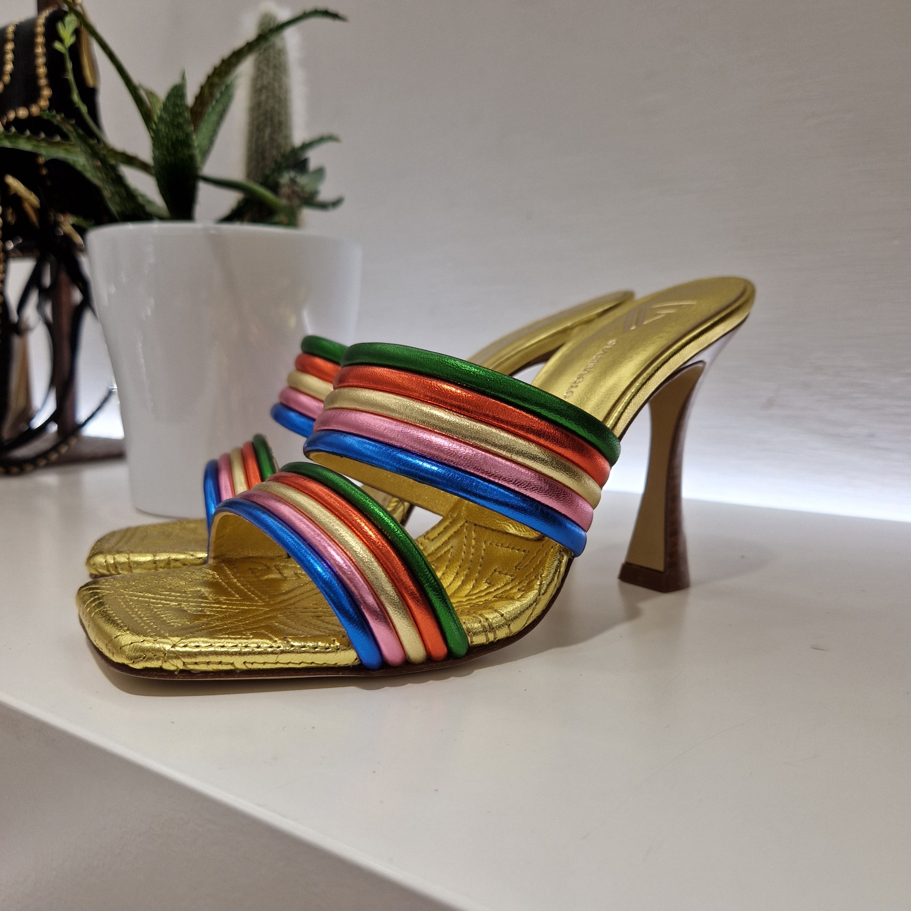 Giampaolo Viozzi sandalo ciabatta multicolor