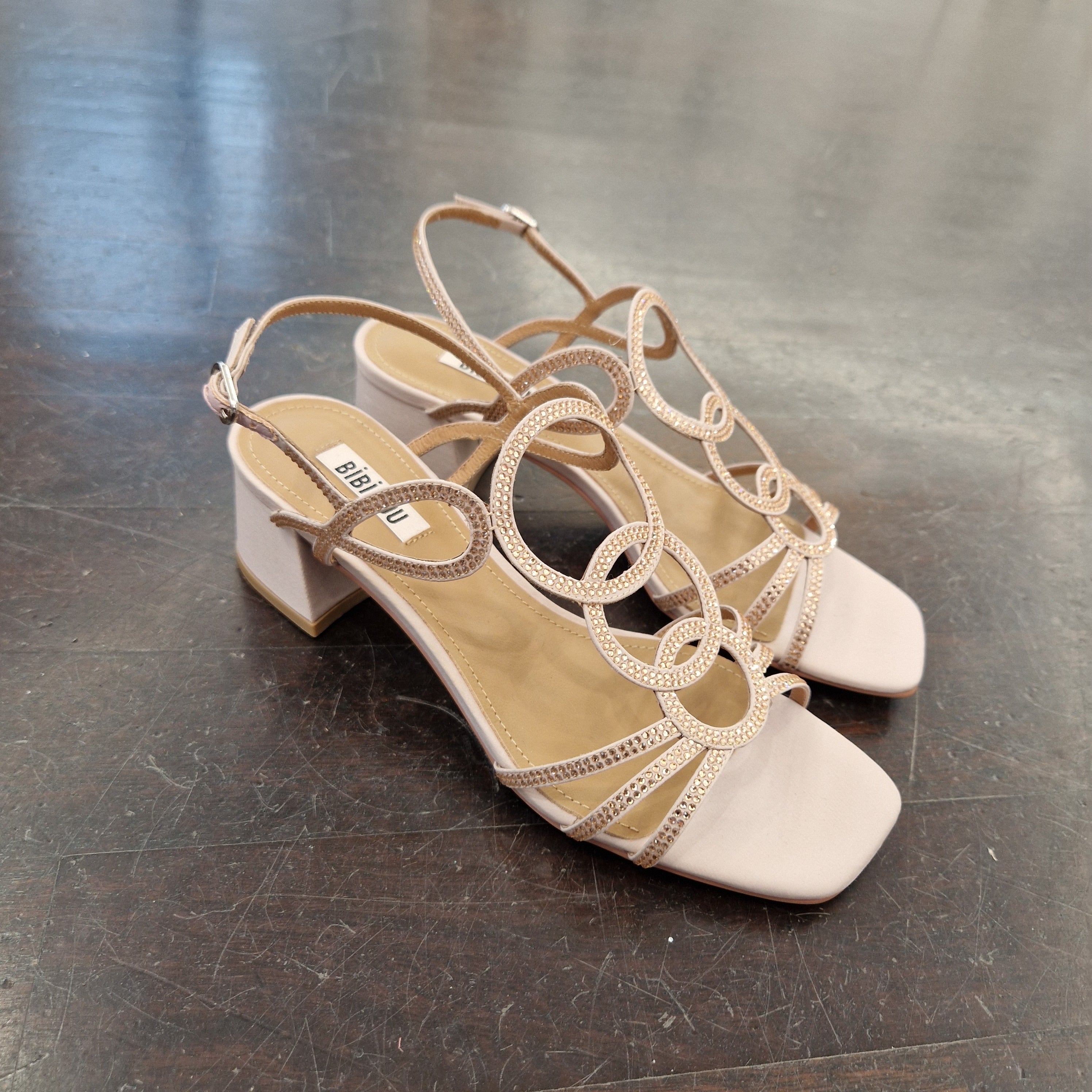Bibilou rhinestone powder sandal