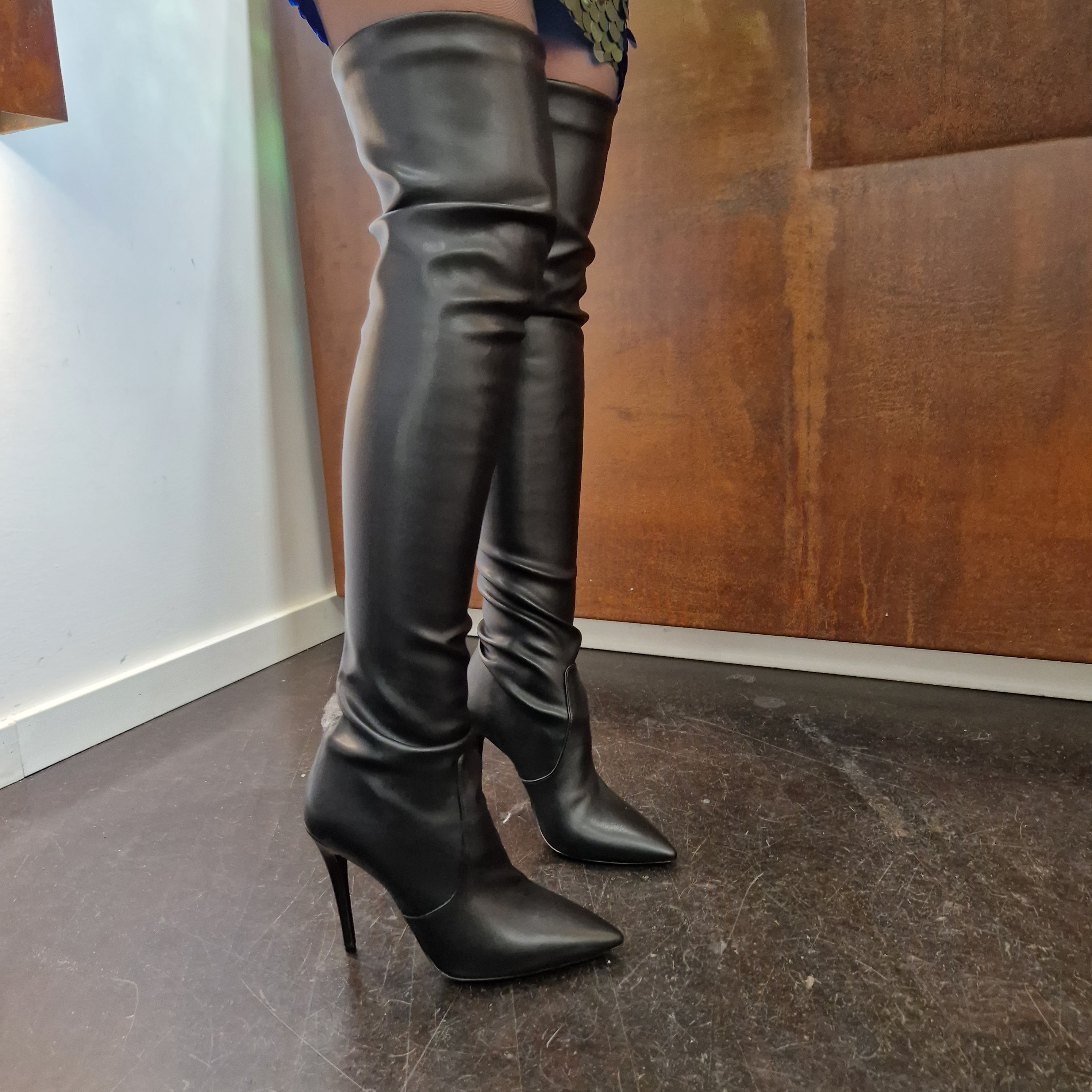 WO Milano black long boot
