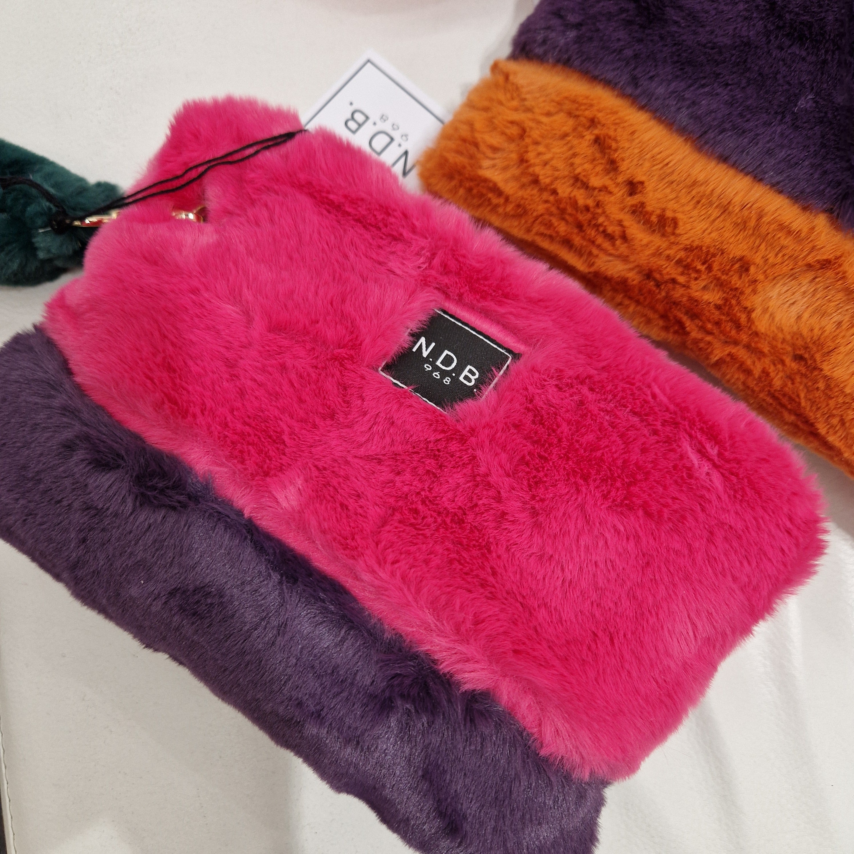 NDB faux fur bag