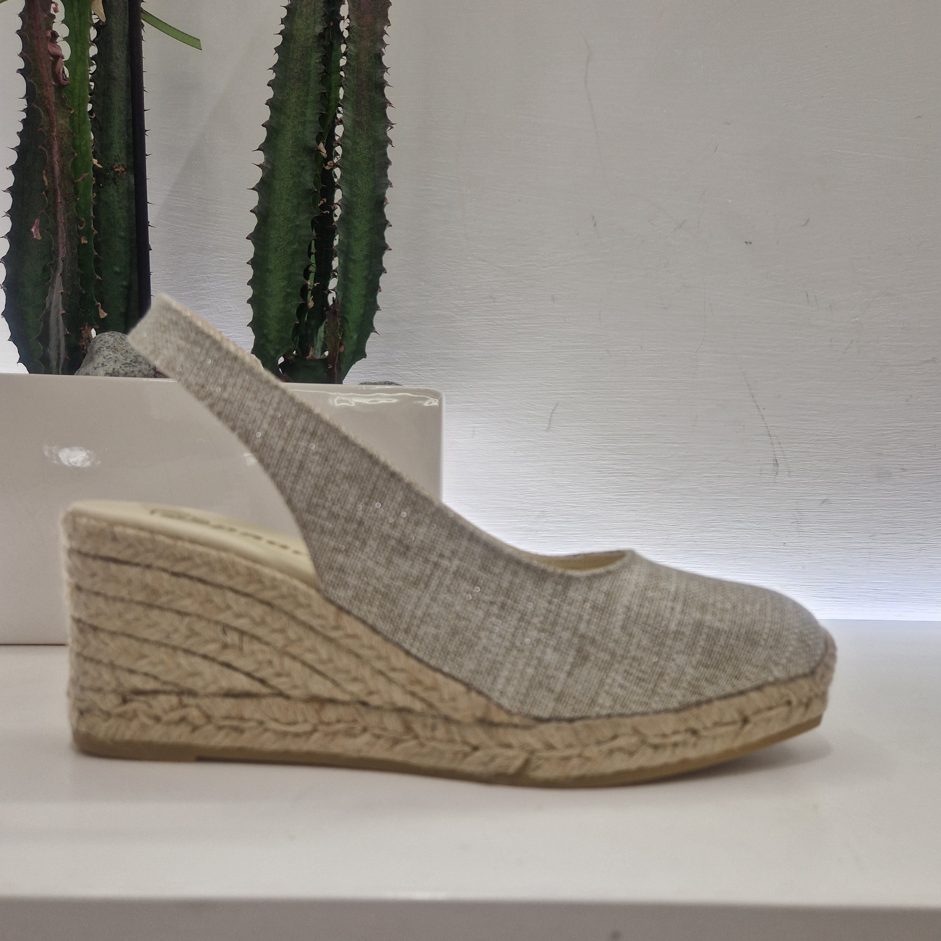 Espadrilles punta chiusa melange