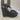 Fiorina sandalo nero zeppa
