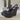 Fiorina sandalo nero zeppa
