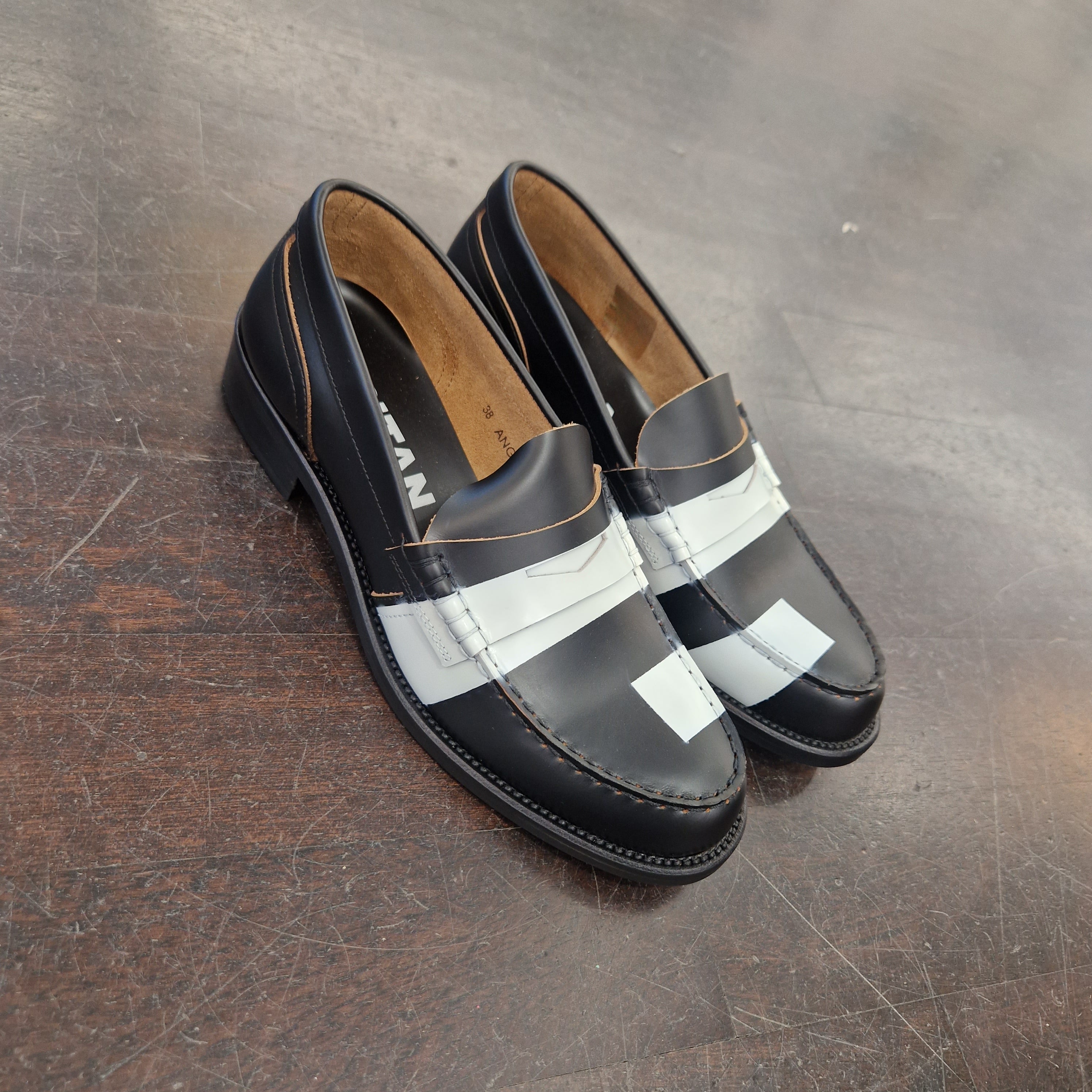 Maritan Verona moccasin white stripe