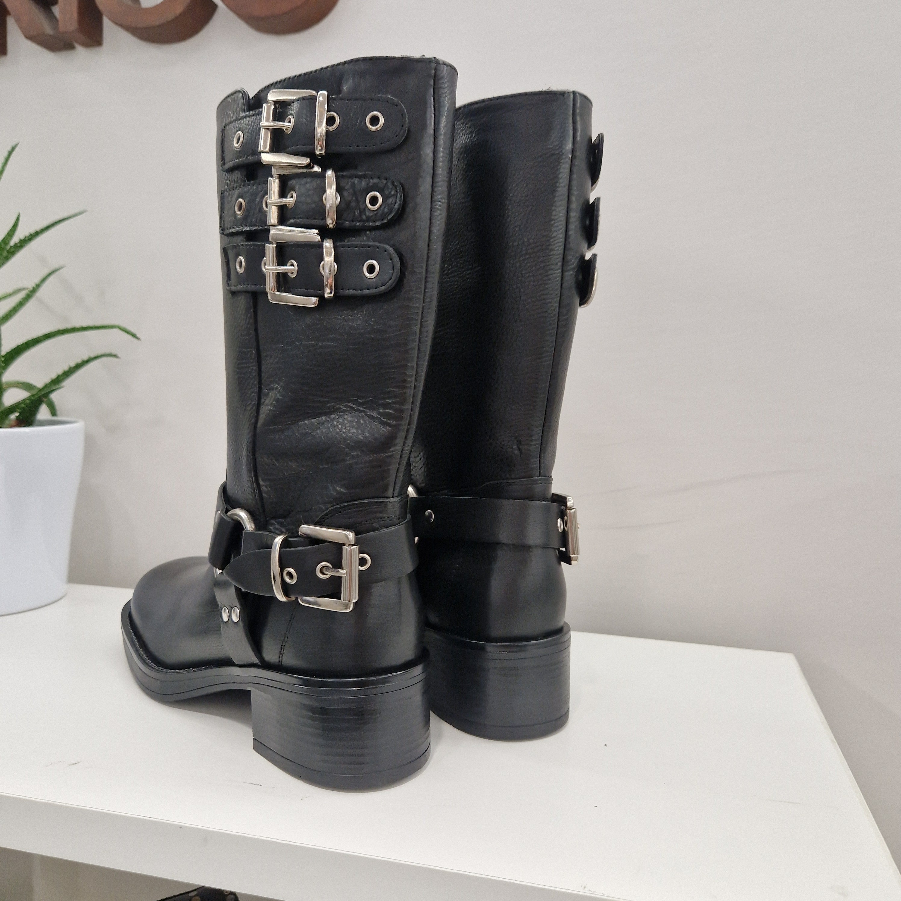 Gisel Moirè biker BEDFORD nero