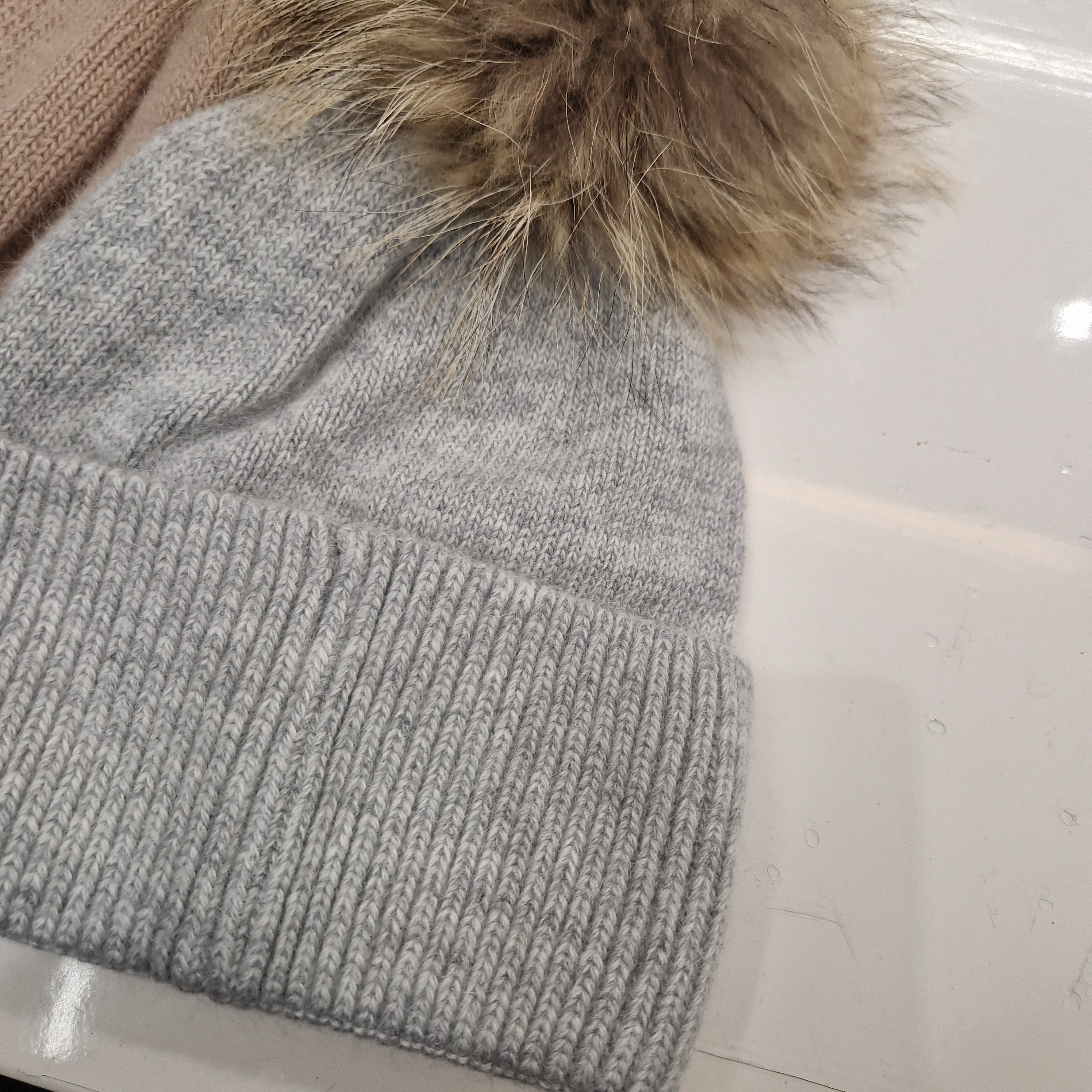 Cappello pon pon realfur