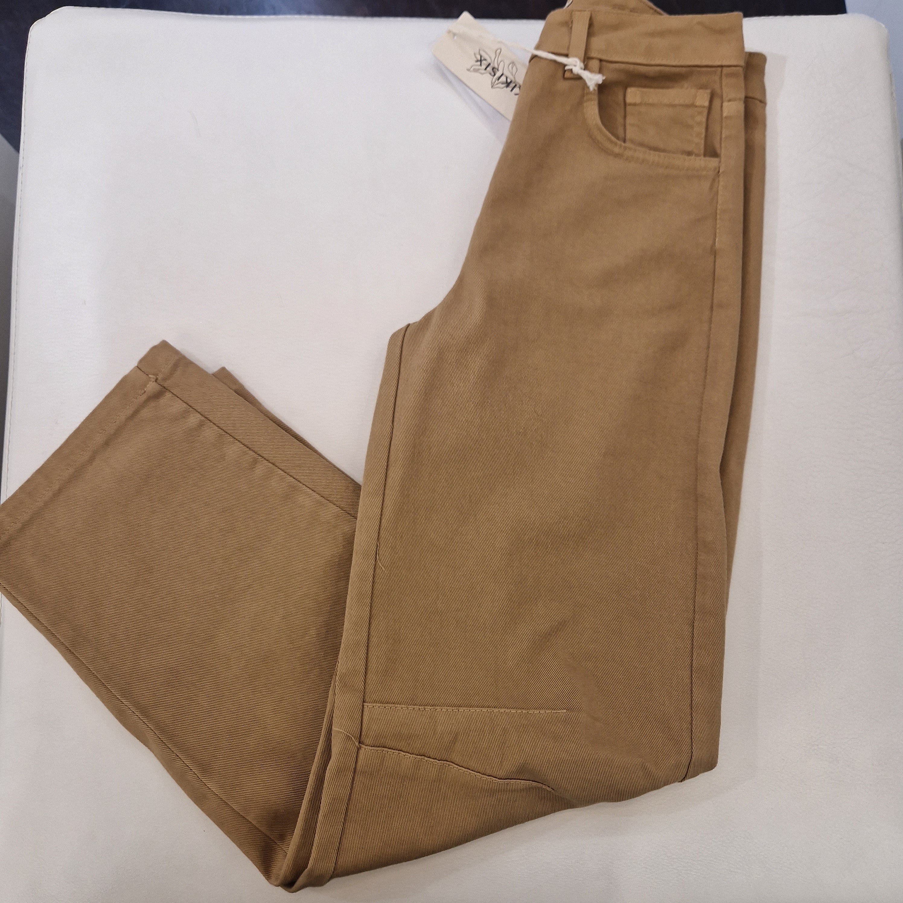 KIKISIX pantalone VIP color biscotto
