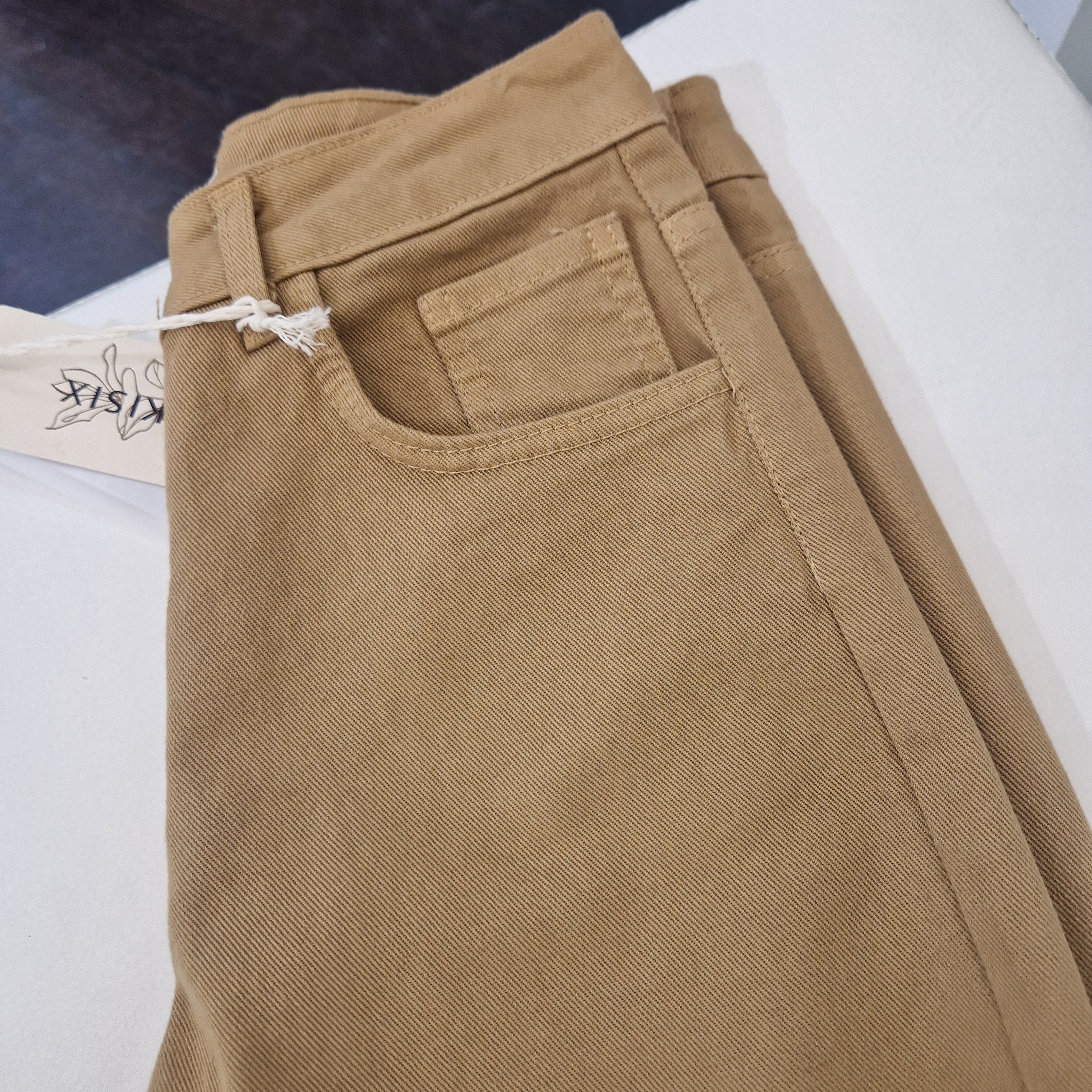 KIKISIX pantalone VIP color biscotto