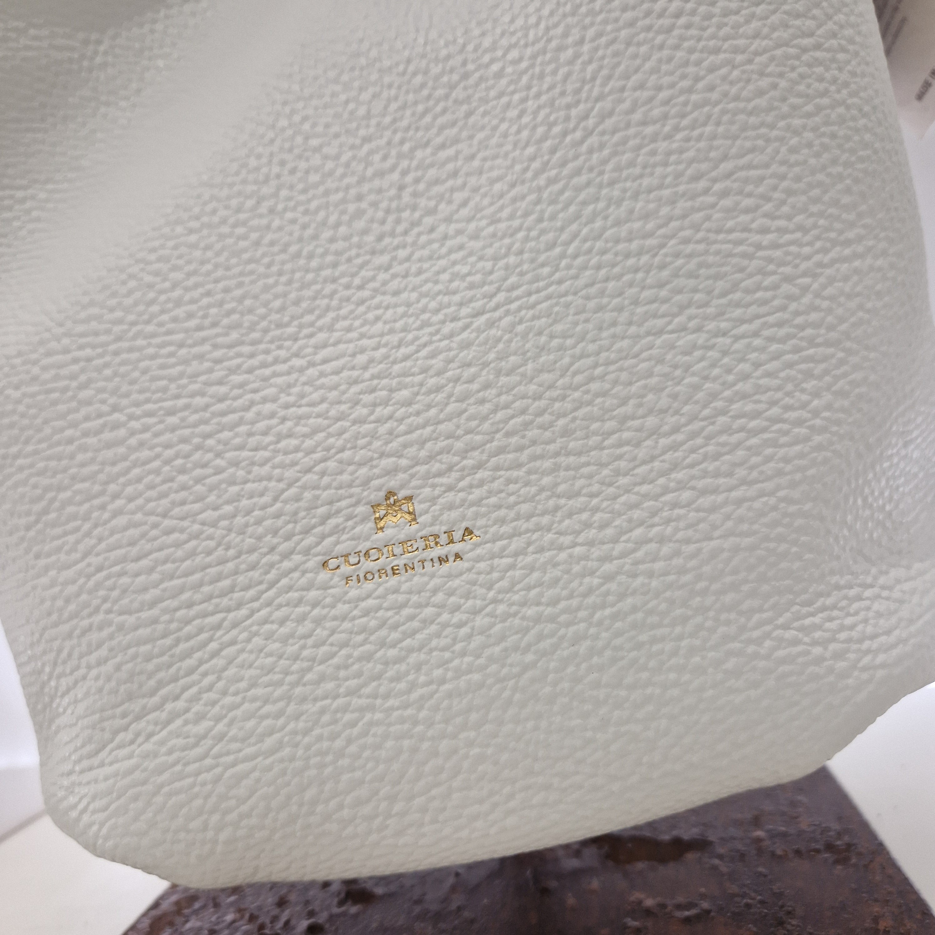 Cuoieria Fiorentina borsa GAIA large bucket BIANCA