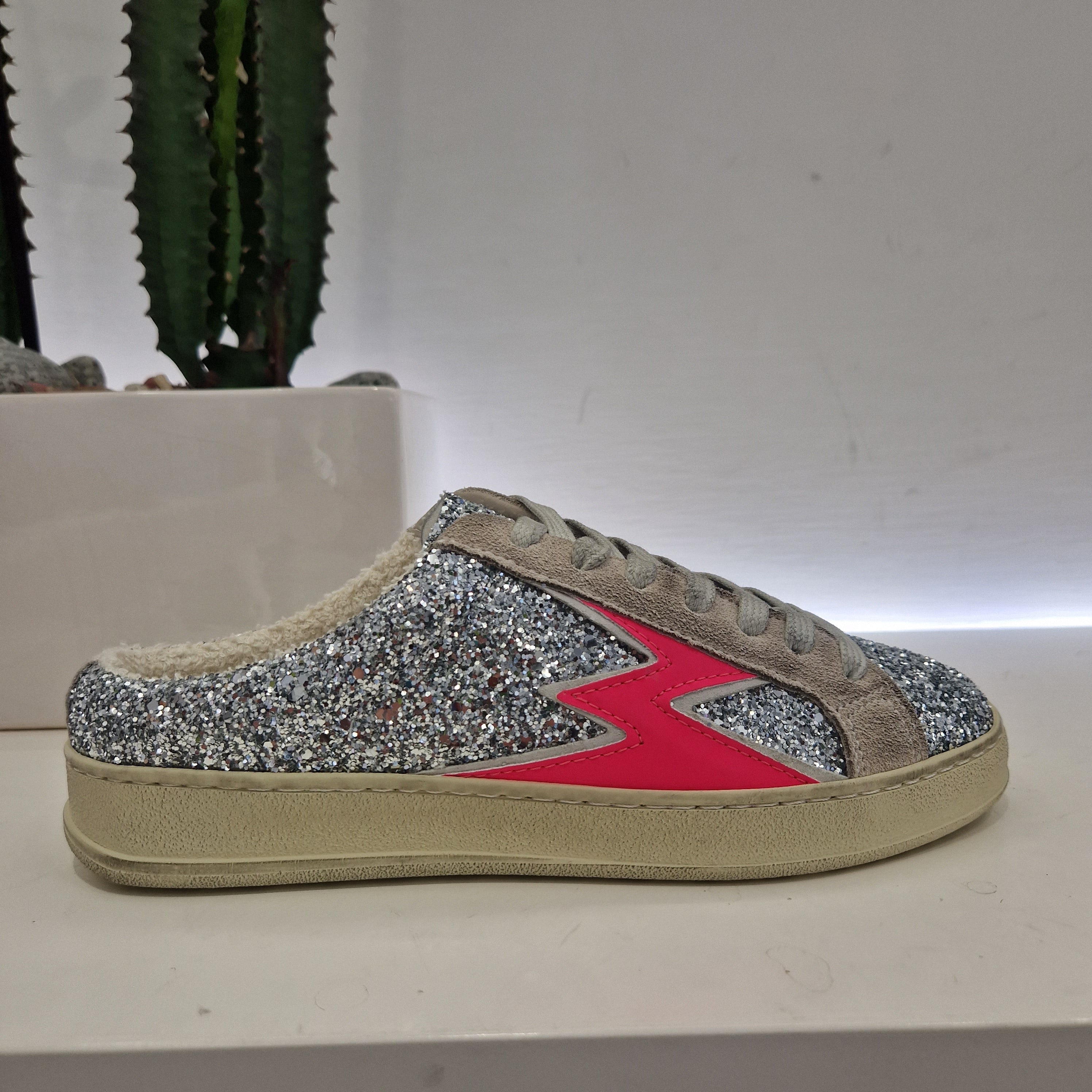 Moa sneakers sabot fulmine fuxia