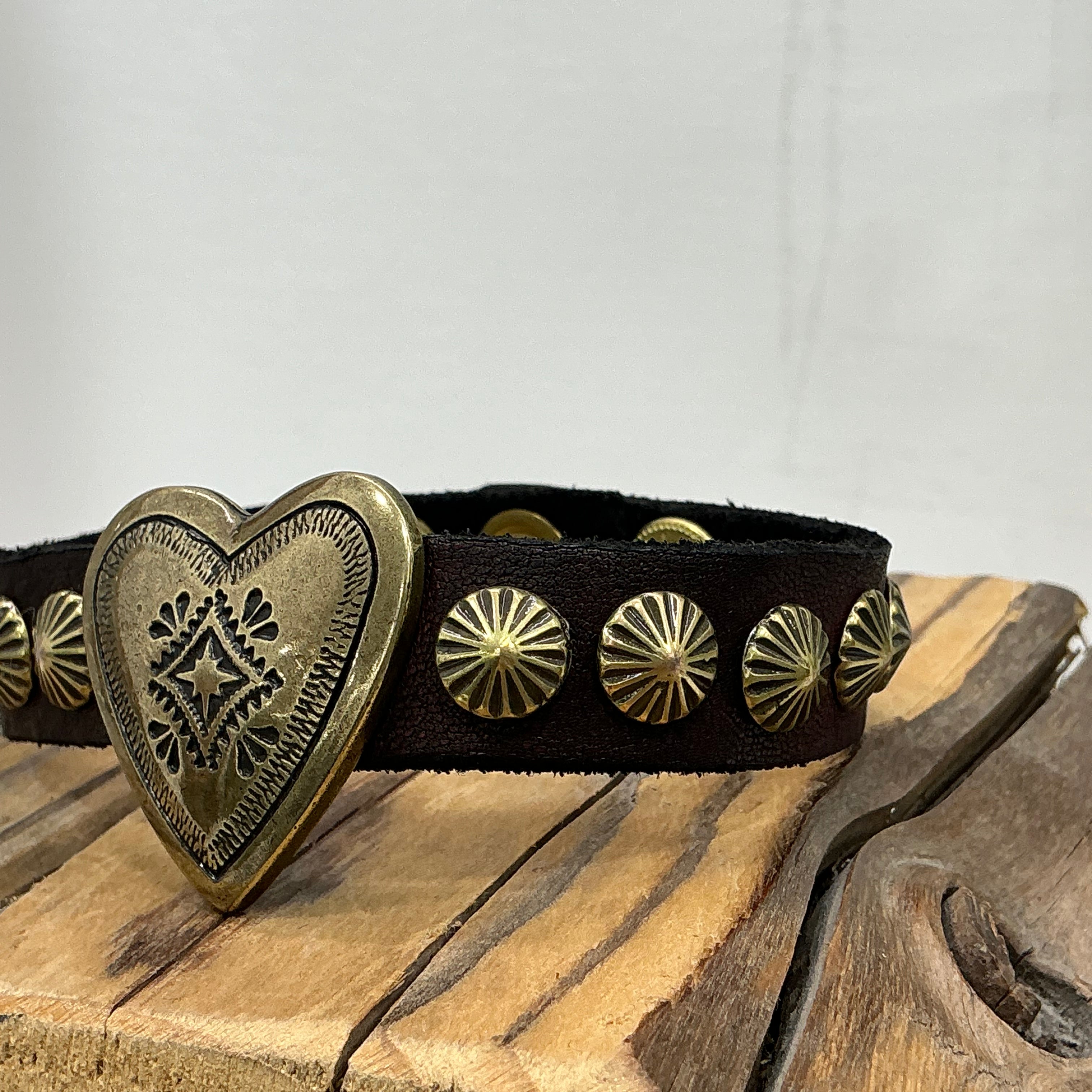 Campomaggi bracciale MERAVIGLIA moro con cuore oro