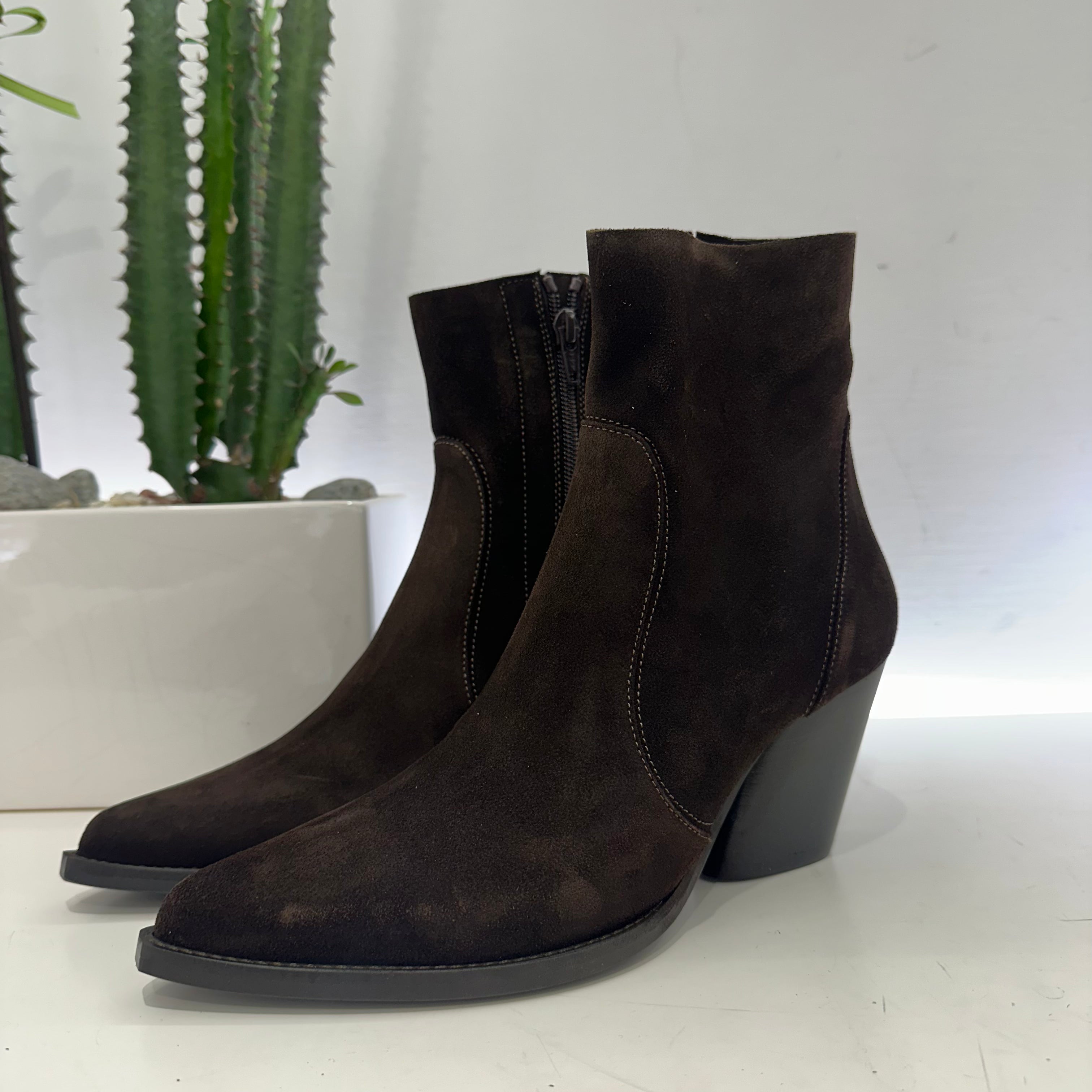 ENJOY stivaletto texano suede T. MORO