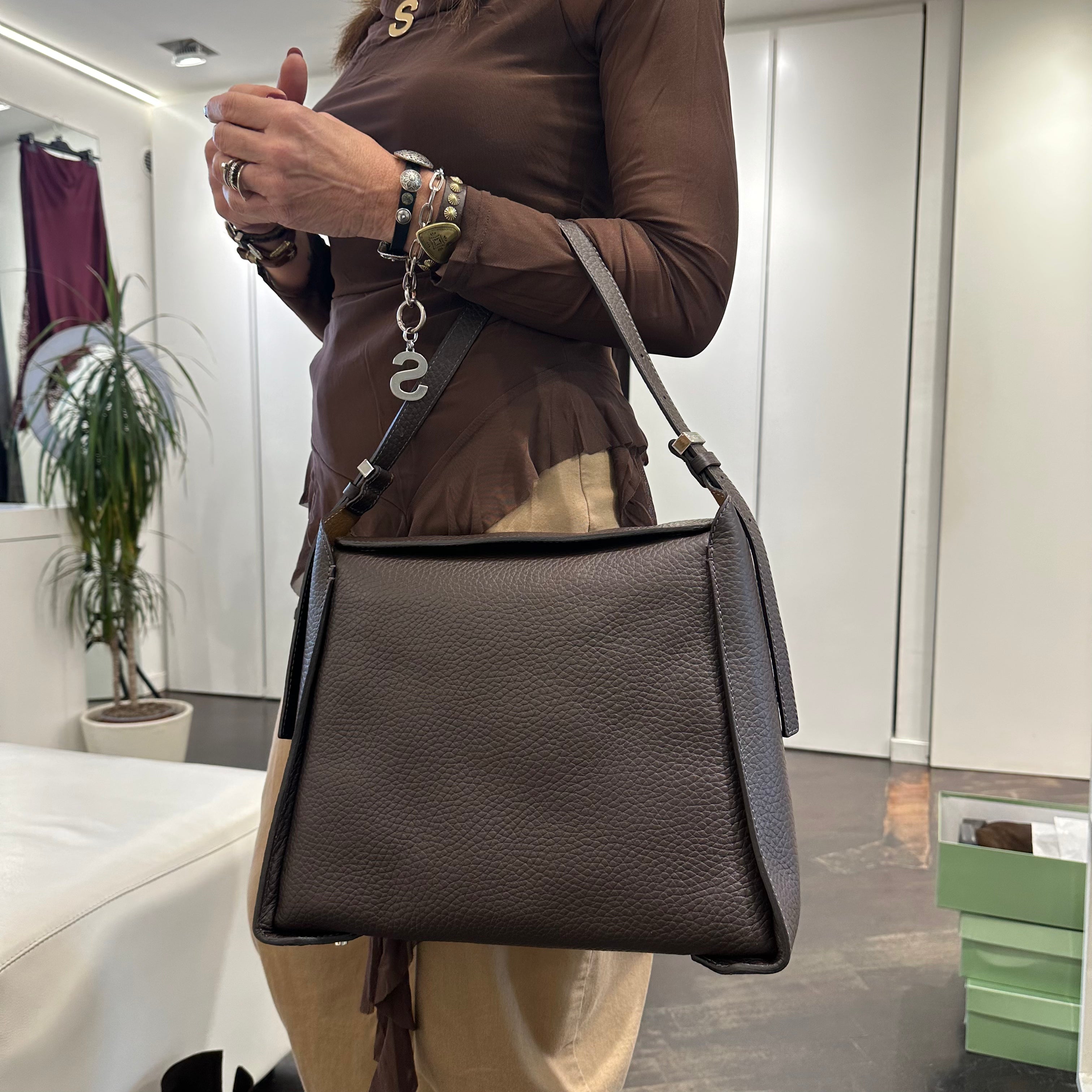 Gianni Chiarini borsa PENELOPE espresso-castoro (grande)