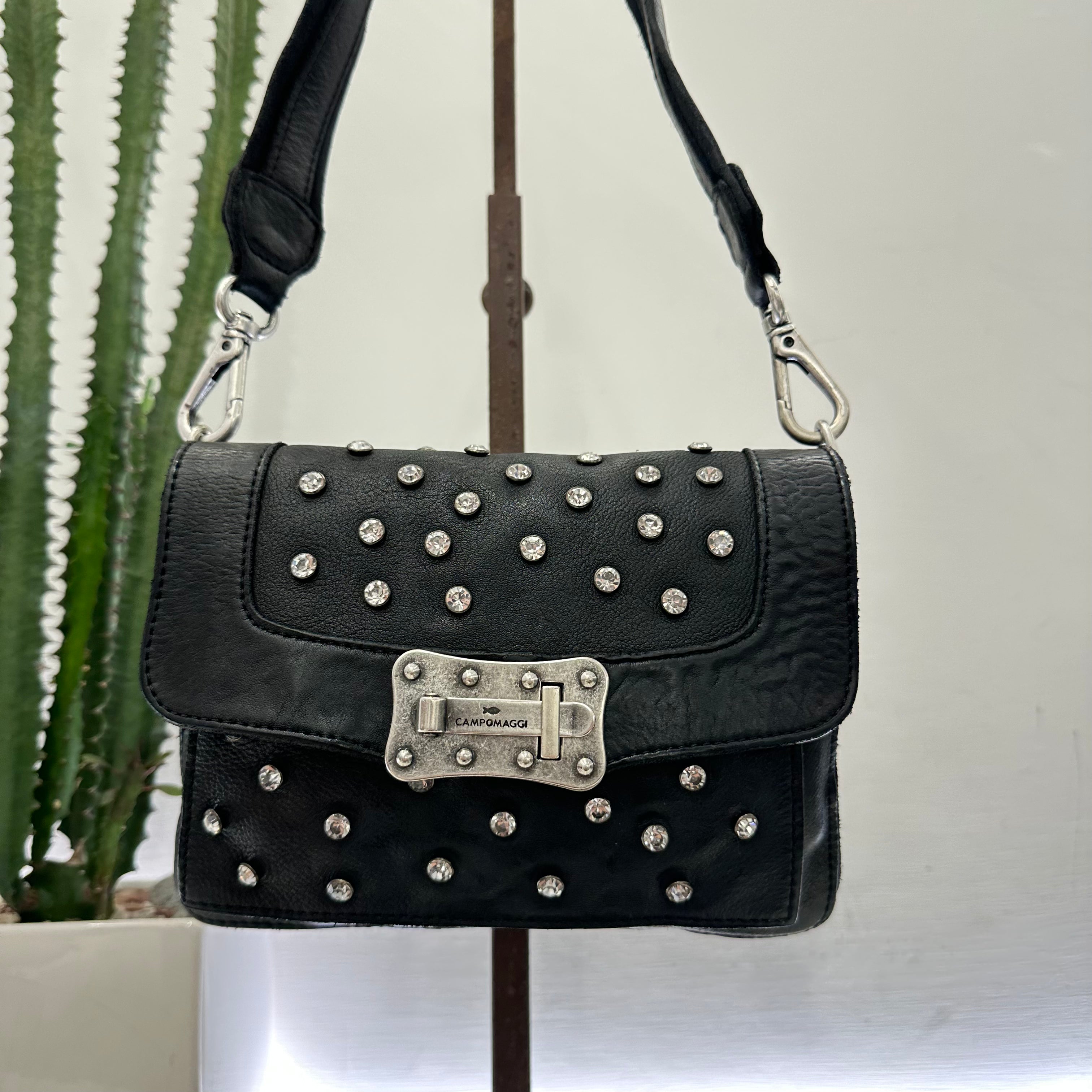 Campomaggi borsa Agnese nera STRASS