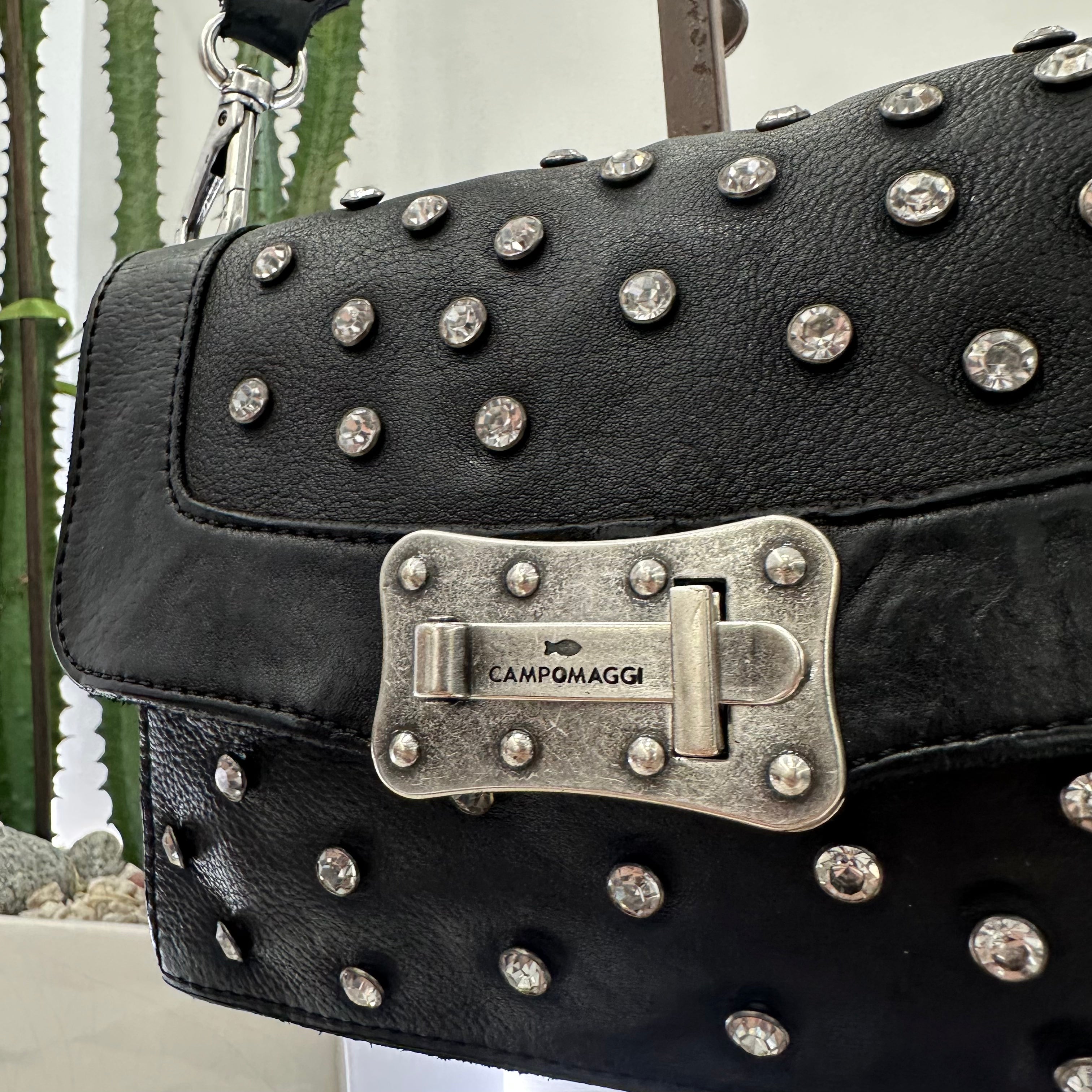 Campomaggi borsa Agnese nera STRASS
