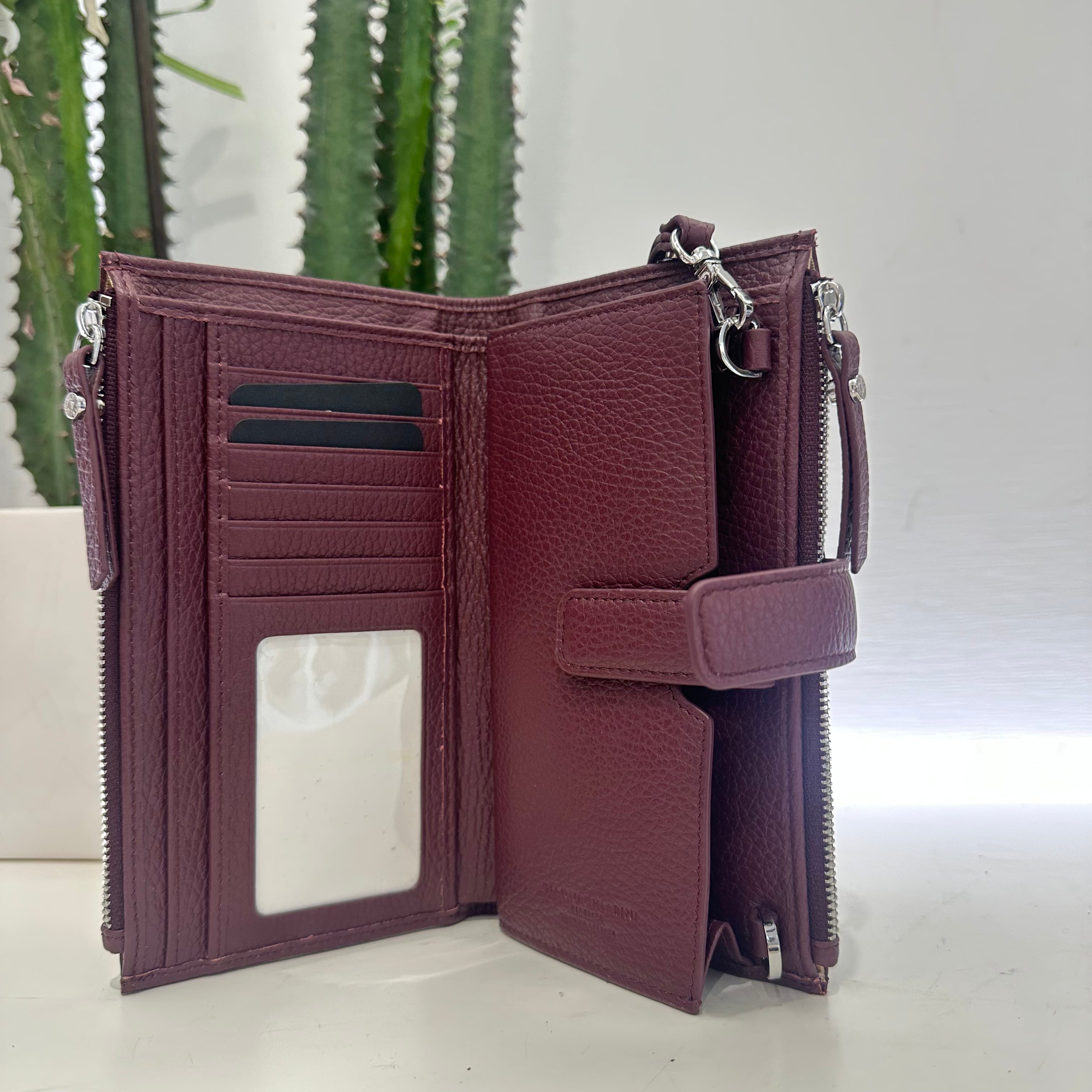 Gianni Chiarini portafoglio TRACOLLA bordeaux