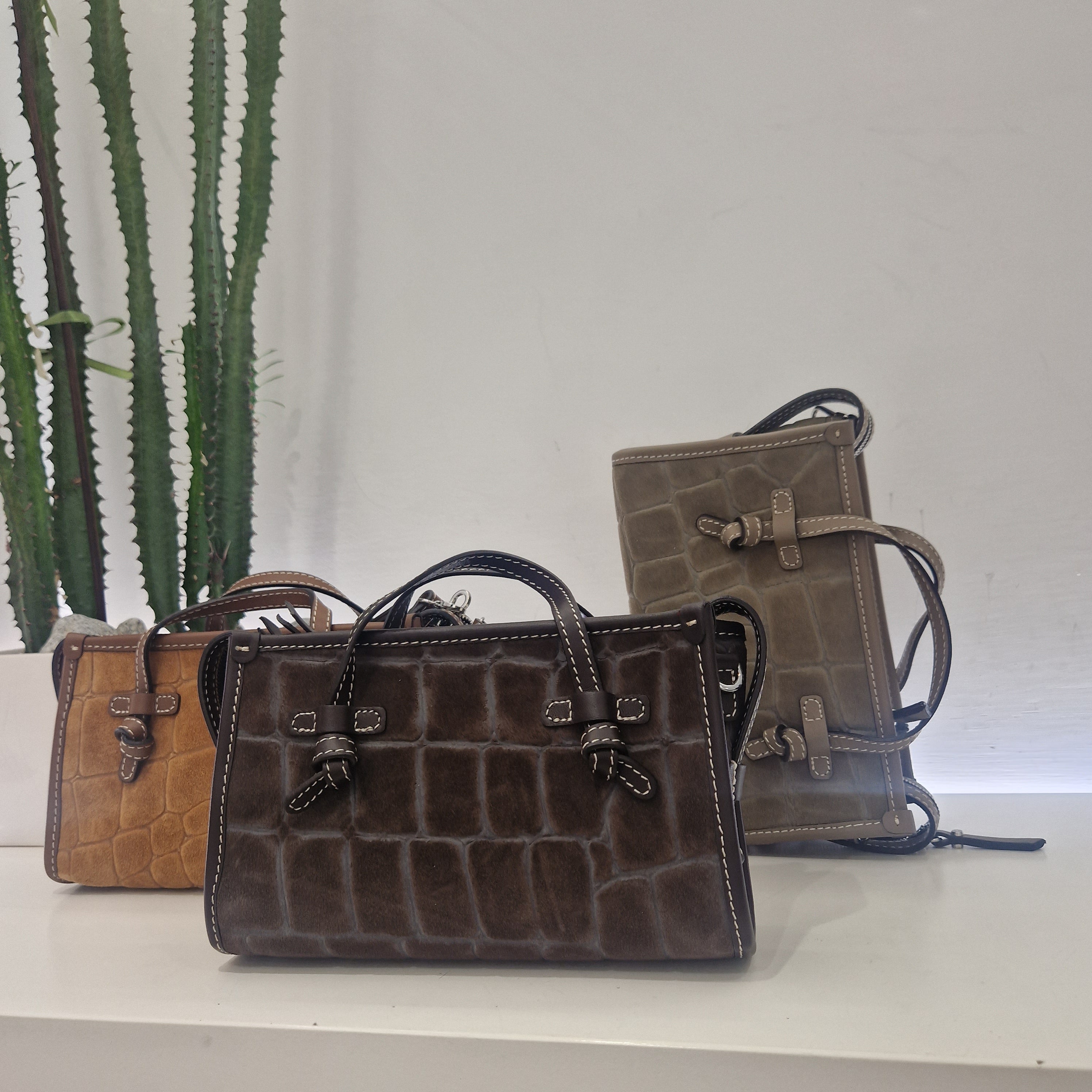Gianni Chiarini MARCELLA JOY dimensione piccola in pelle scamosciata stampa cocco