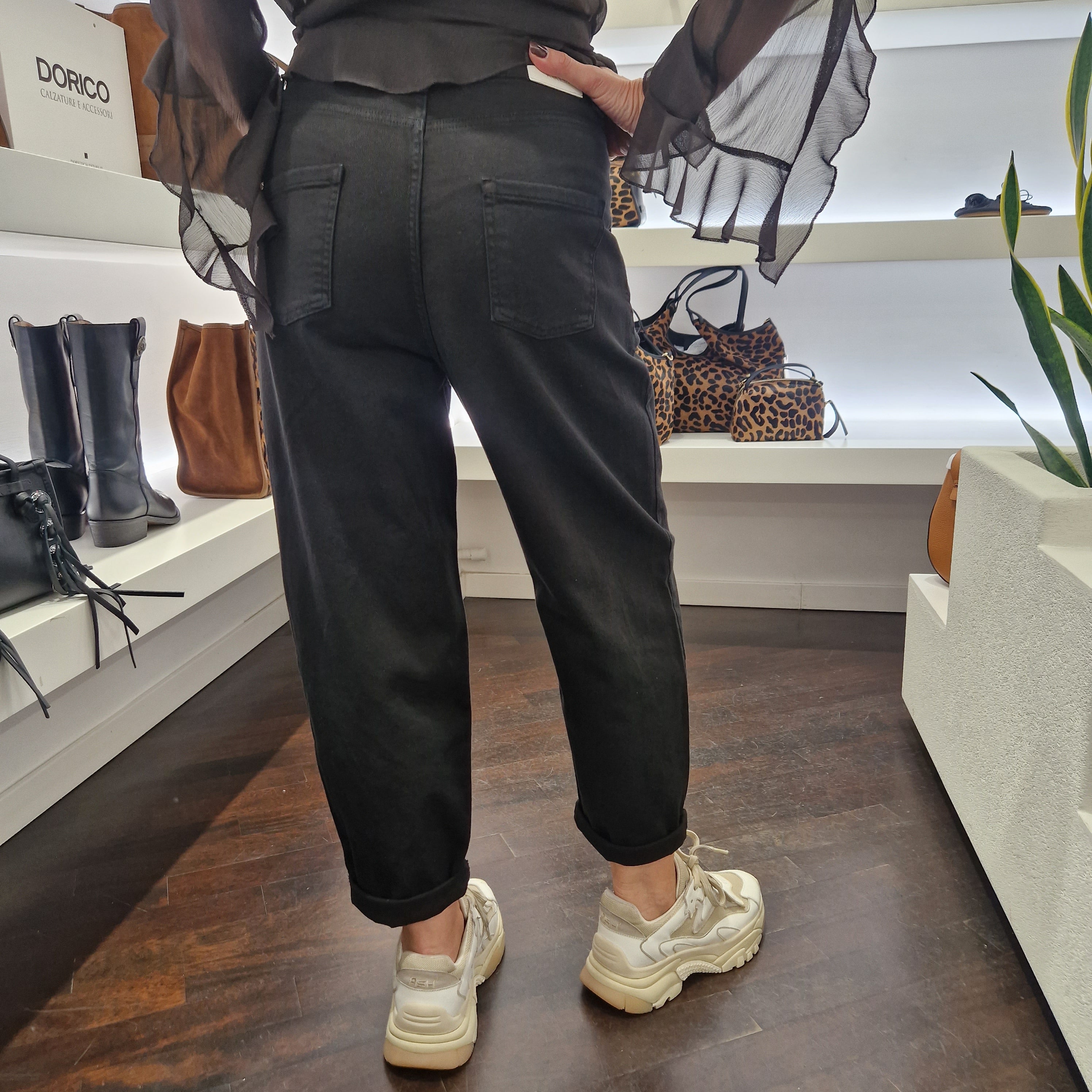 KIKISIX pantalone CAROLINA nero