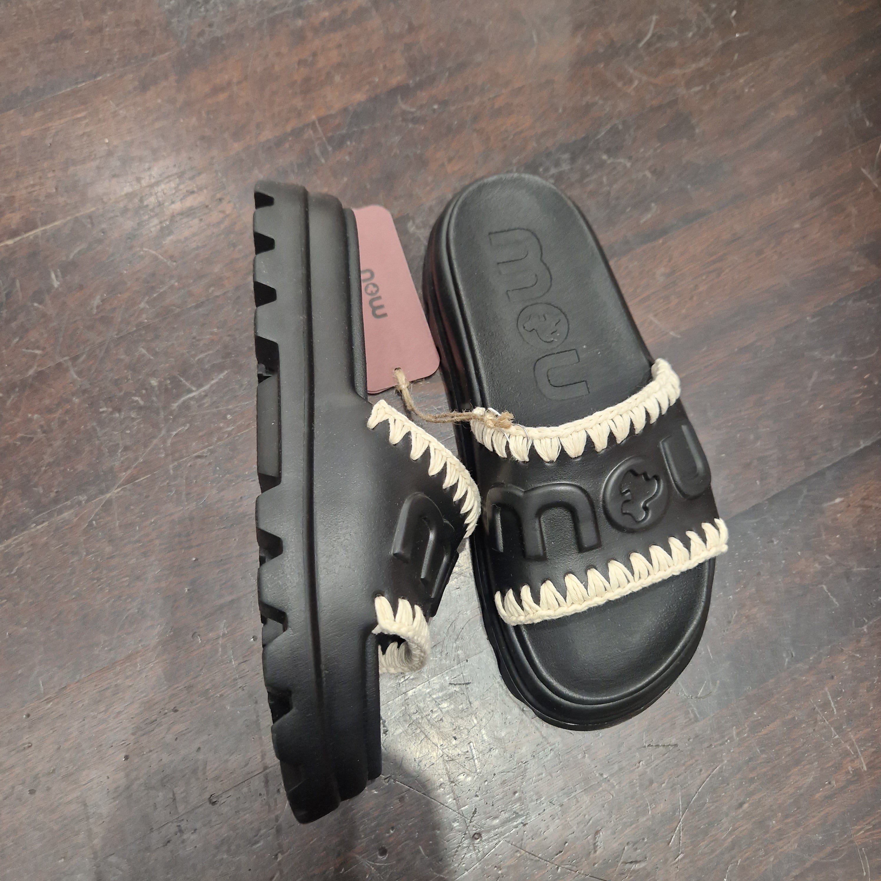 Mou sandalo ciabatta fascia Eva one-piece slide nero