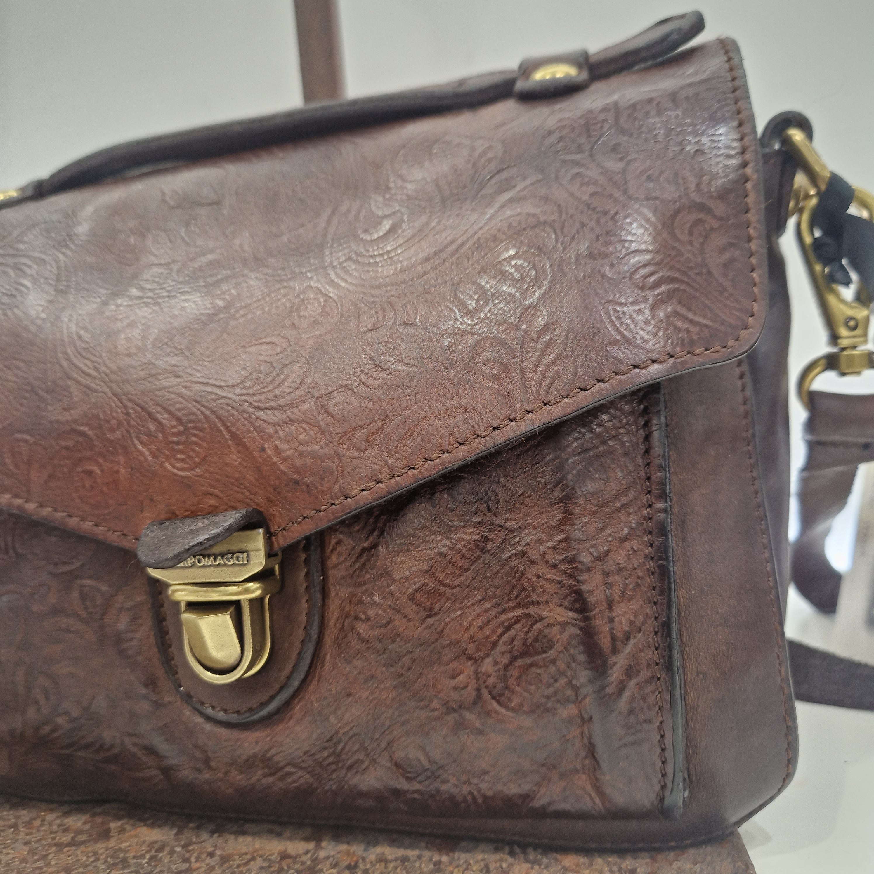 Campomaggi borsa AURORA stampata color t.moro + AURORA mini
