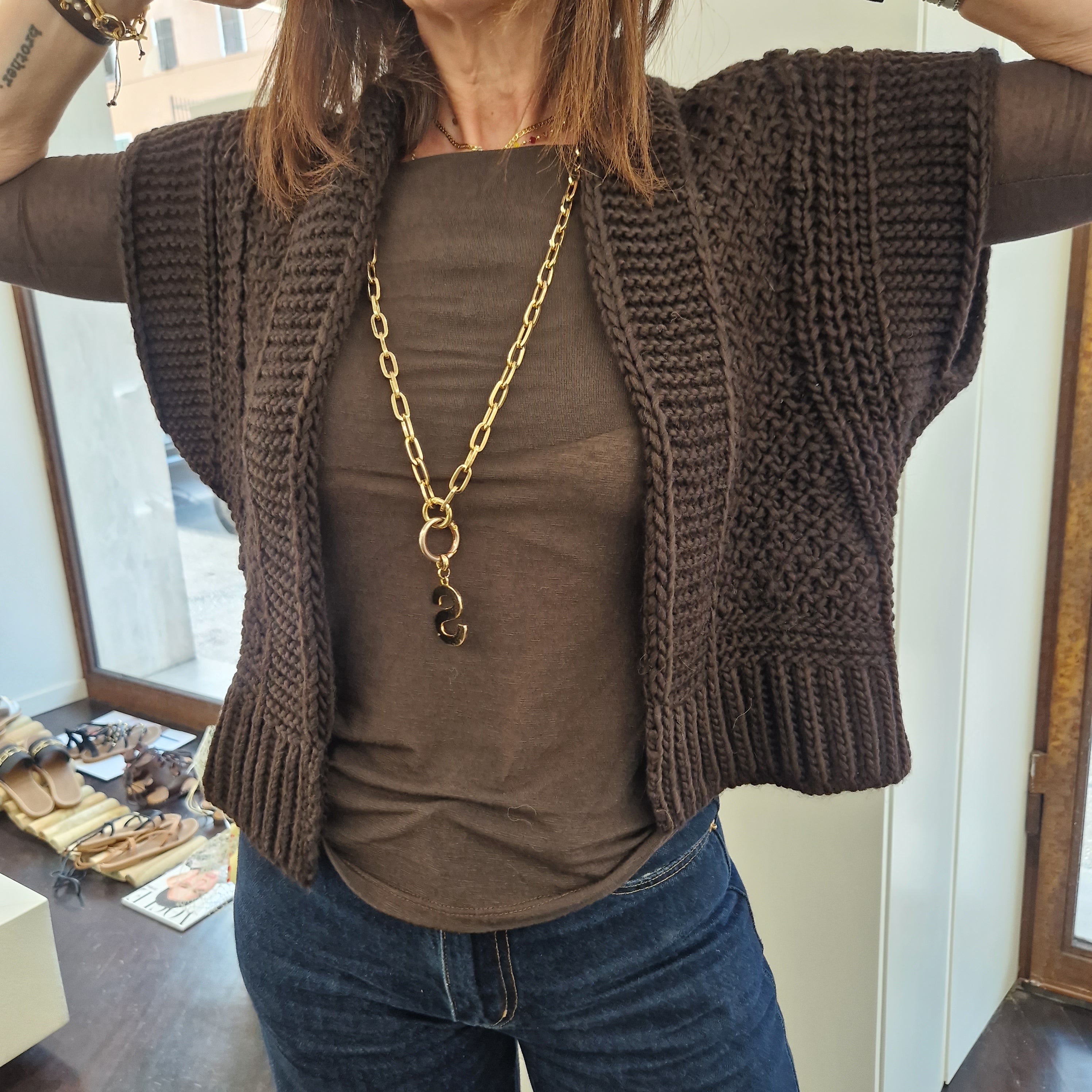 Kikisix gilet in maglia
