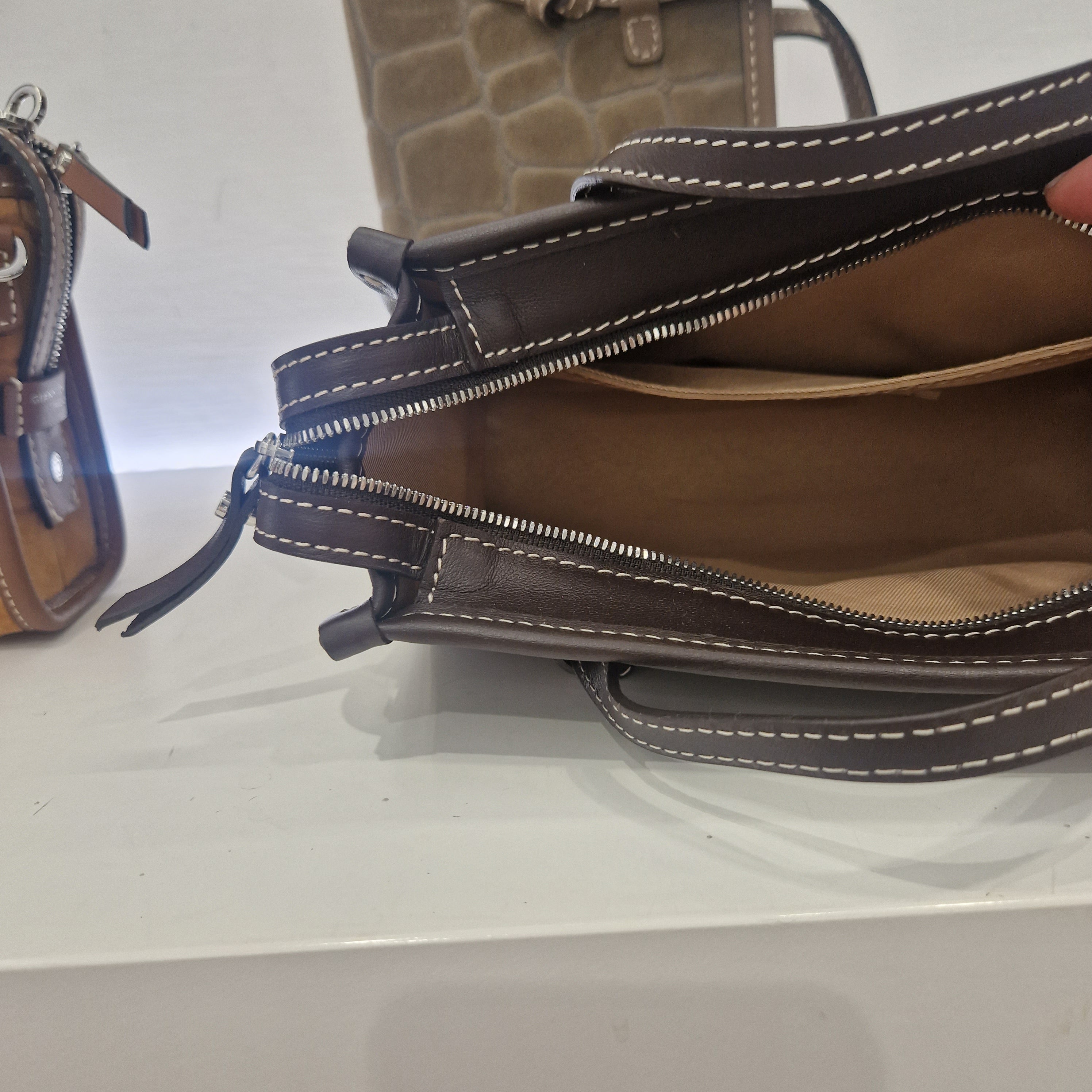 Gianni Chiarini MARCELLA JOY dimensione piccola in pelle scamosciata stampa cocco