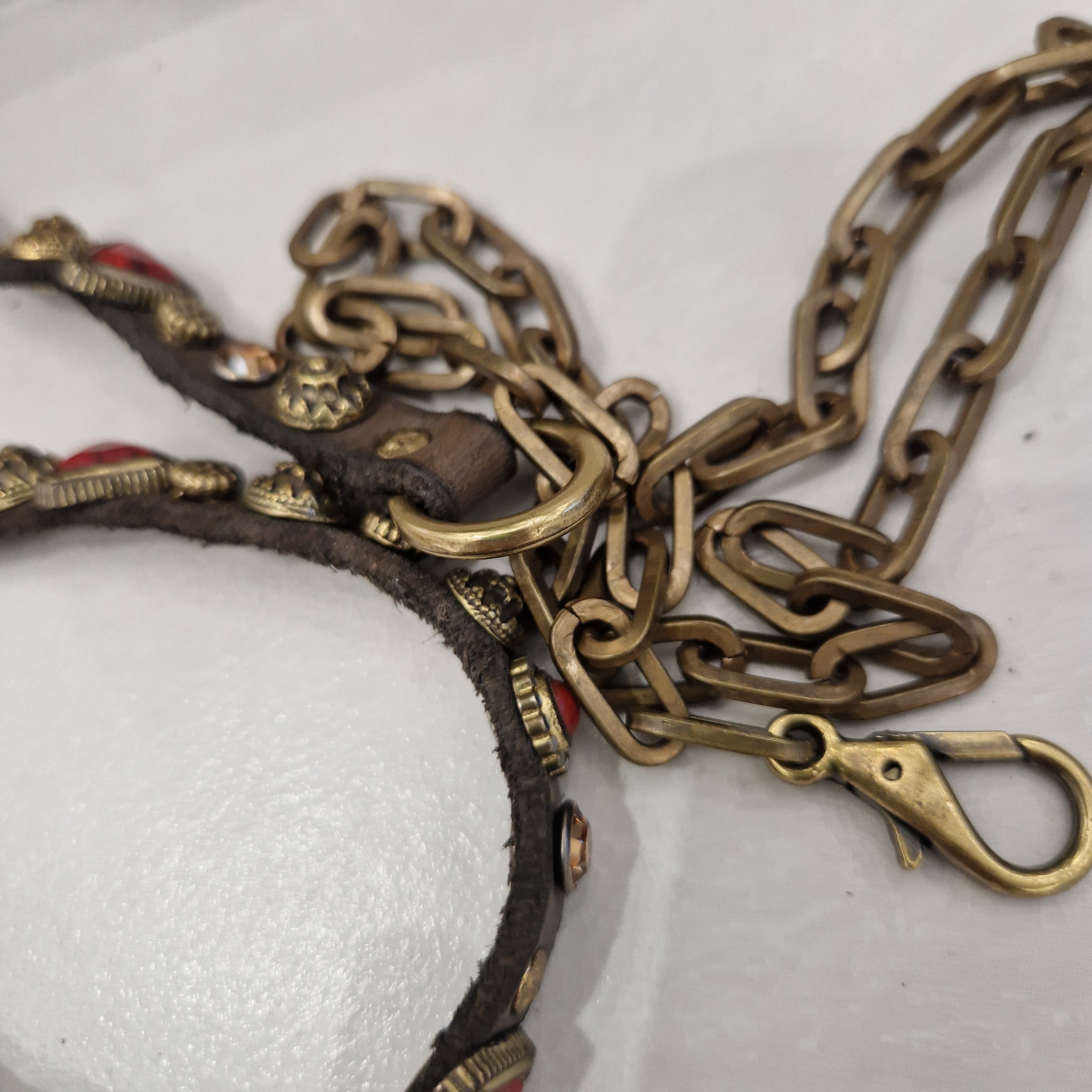 Campomaggi cintura CORALLO con borchie e strass