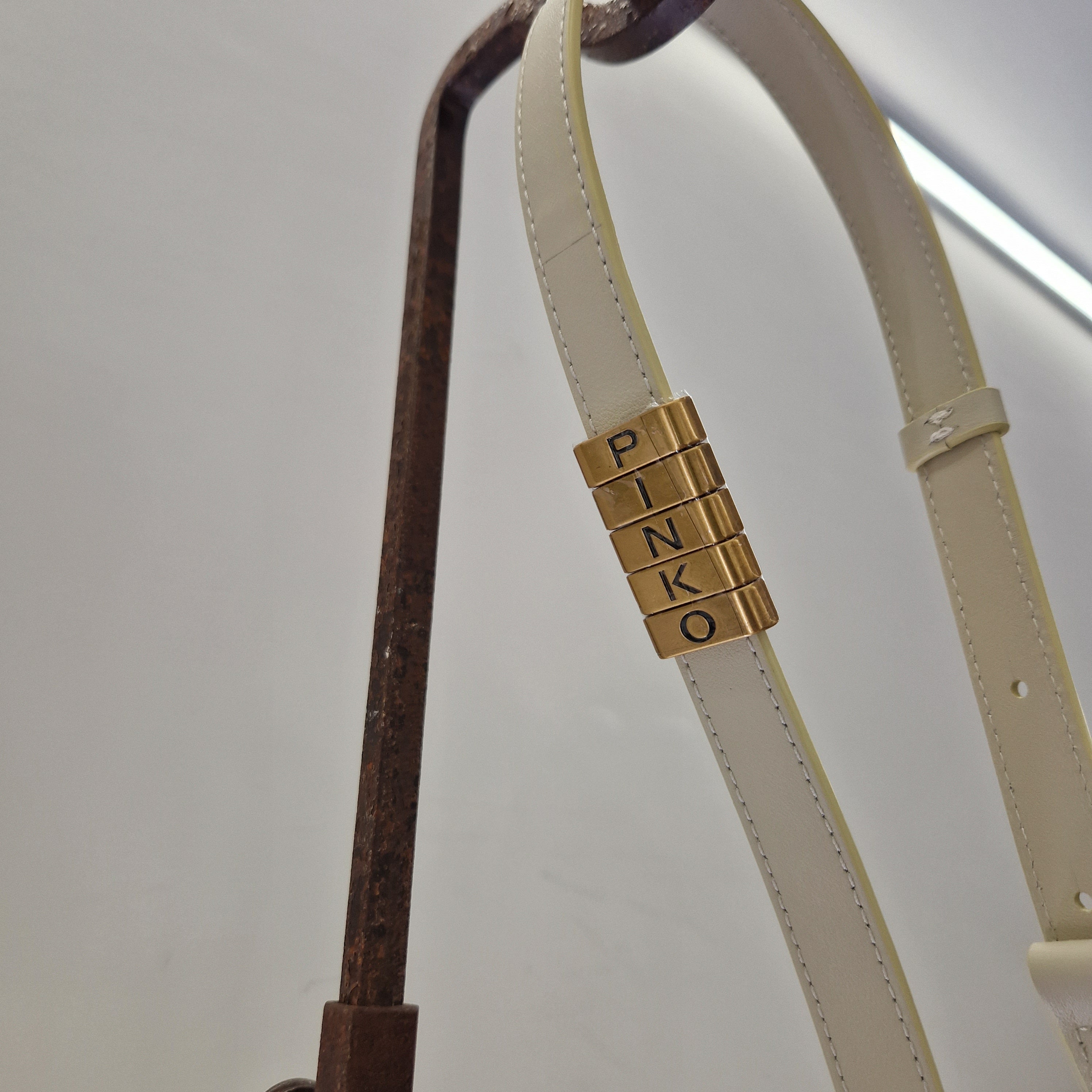 PINKO borsa SLOUCHY CLASSIC BAG color panna