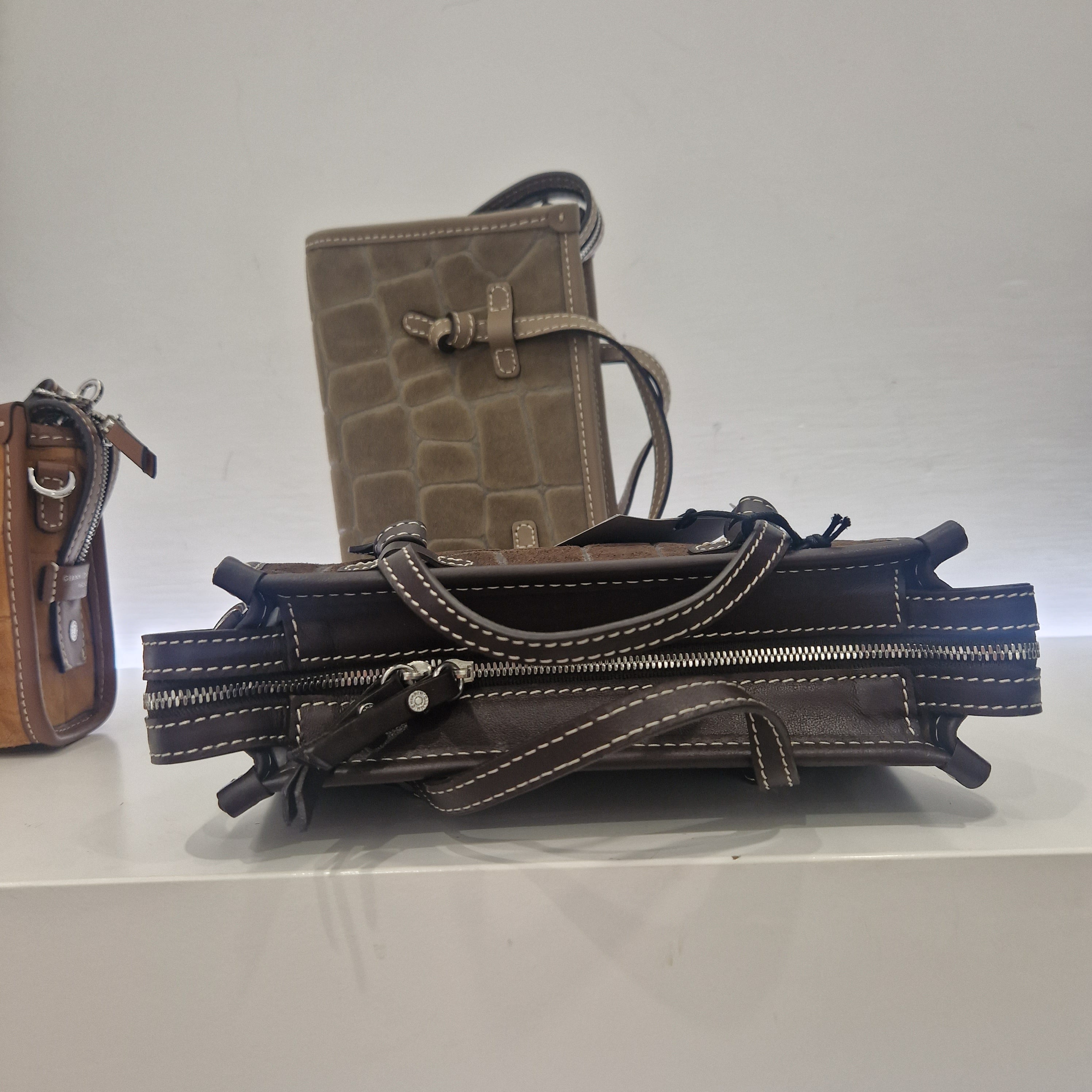Gianni Chiarini MARCELLA JOY dimensione piccola in pelle scamosciata stampa cocco