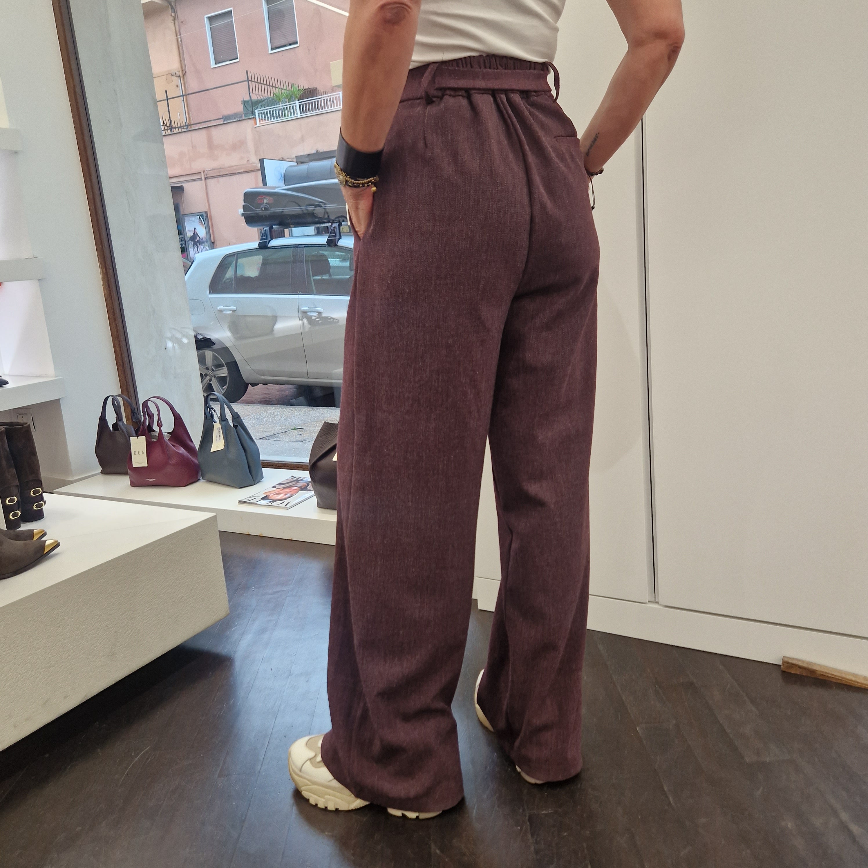 Pantalone bordeaux 9380