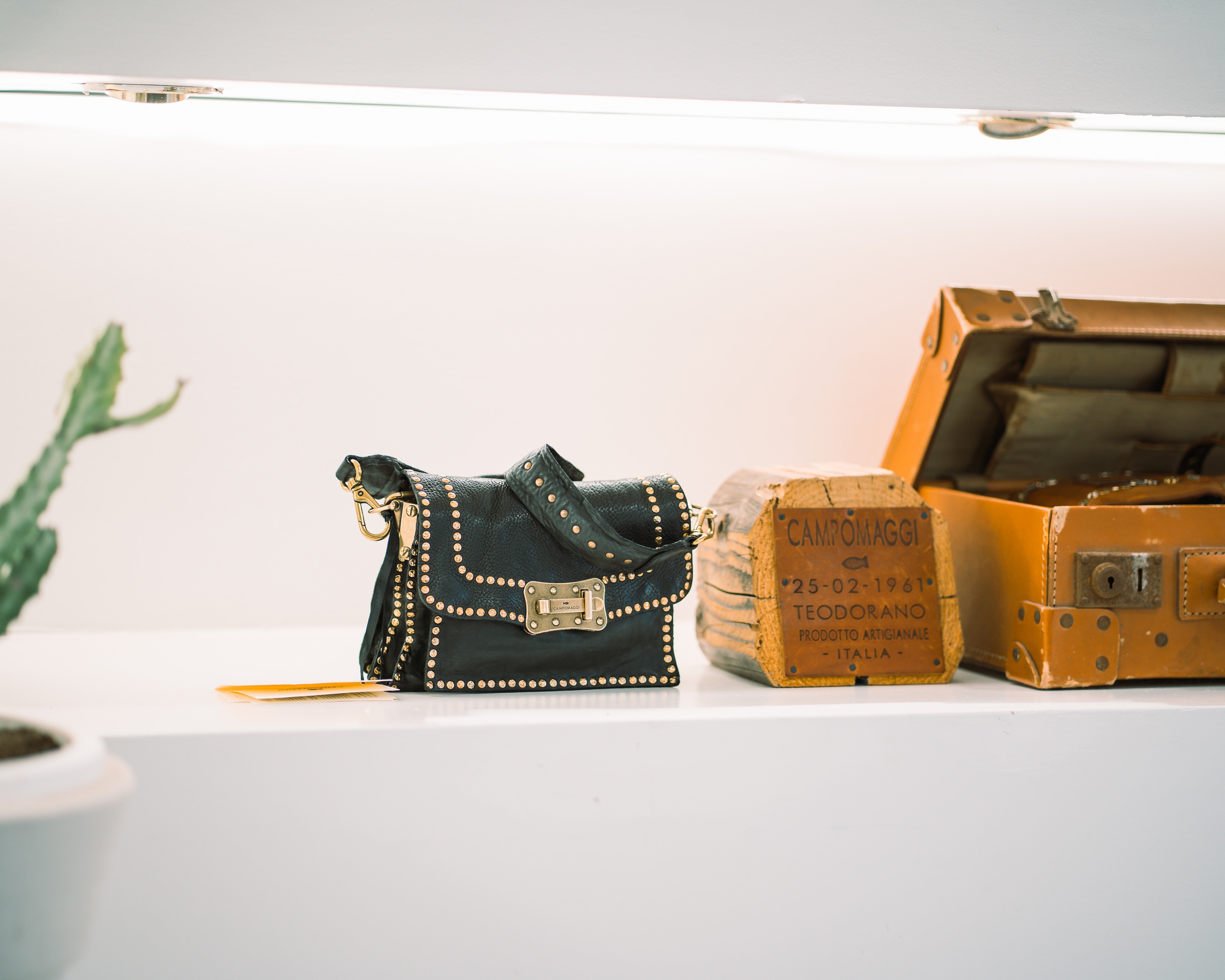 Campomaggi Agnese bag gold rivets