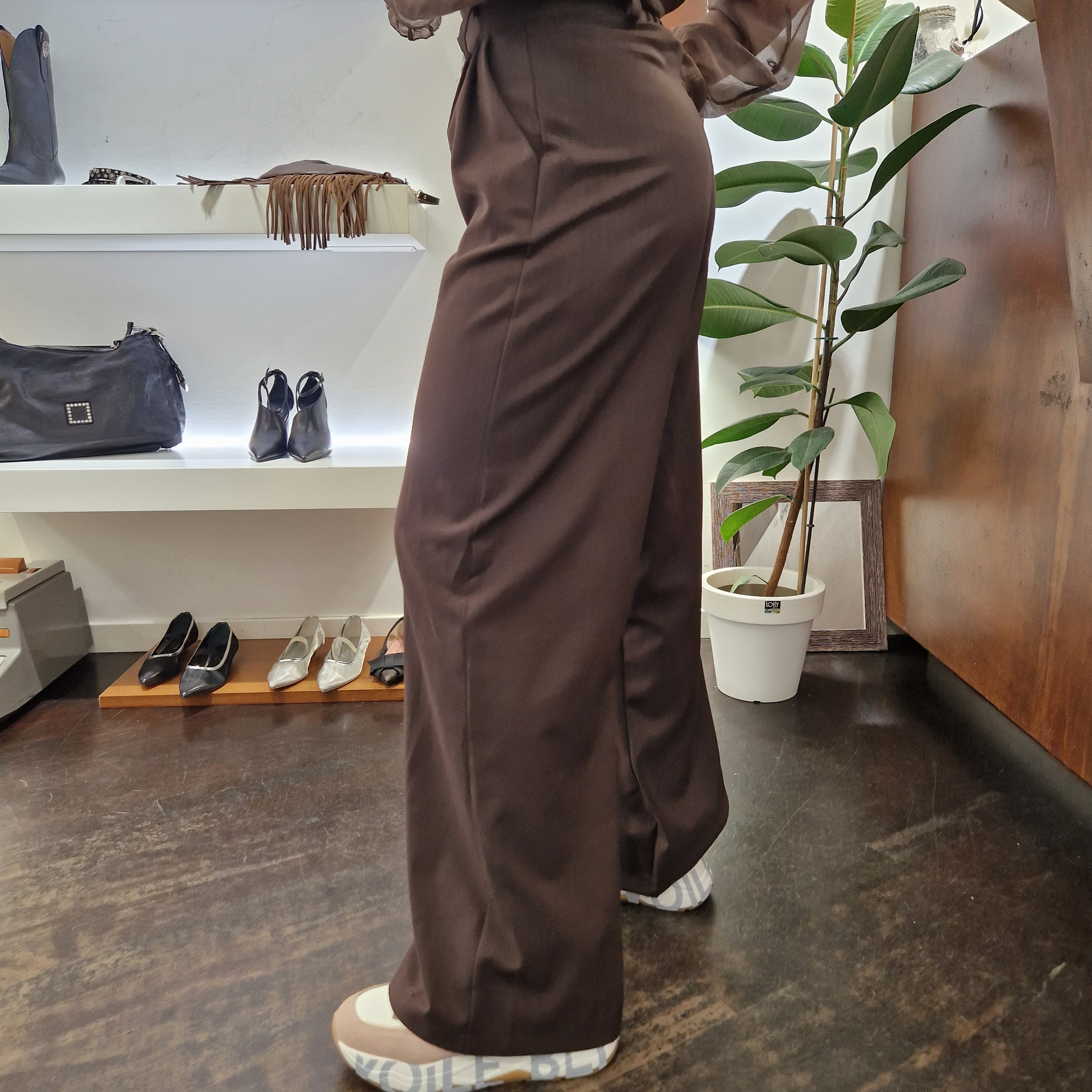 KIKISIX pantalone ILARIA marrone