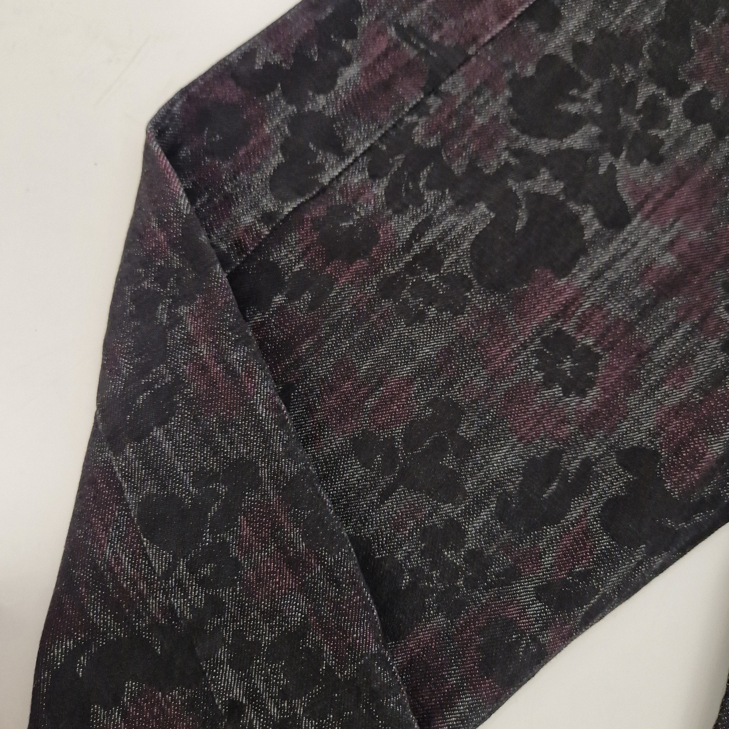KIKISIX pantalone balloon stampa fiori scuro