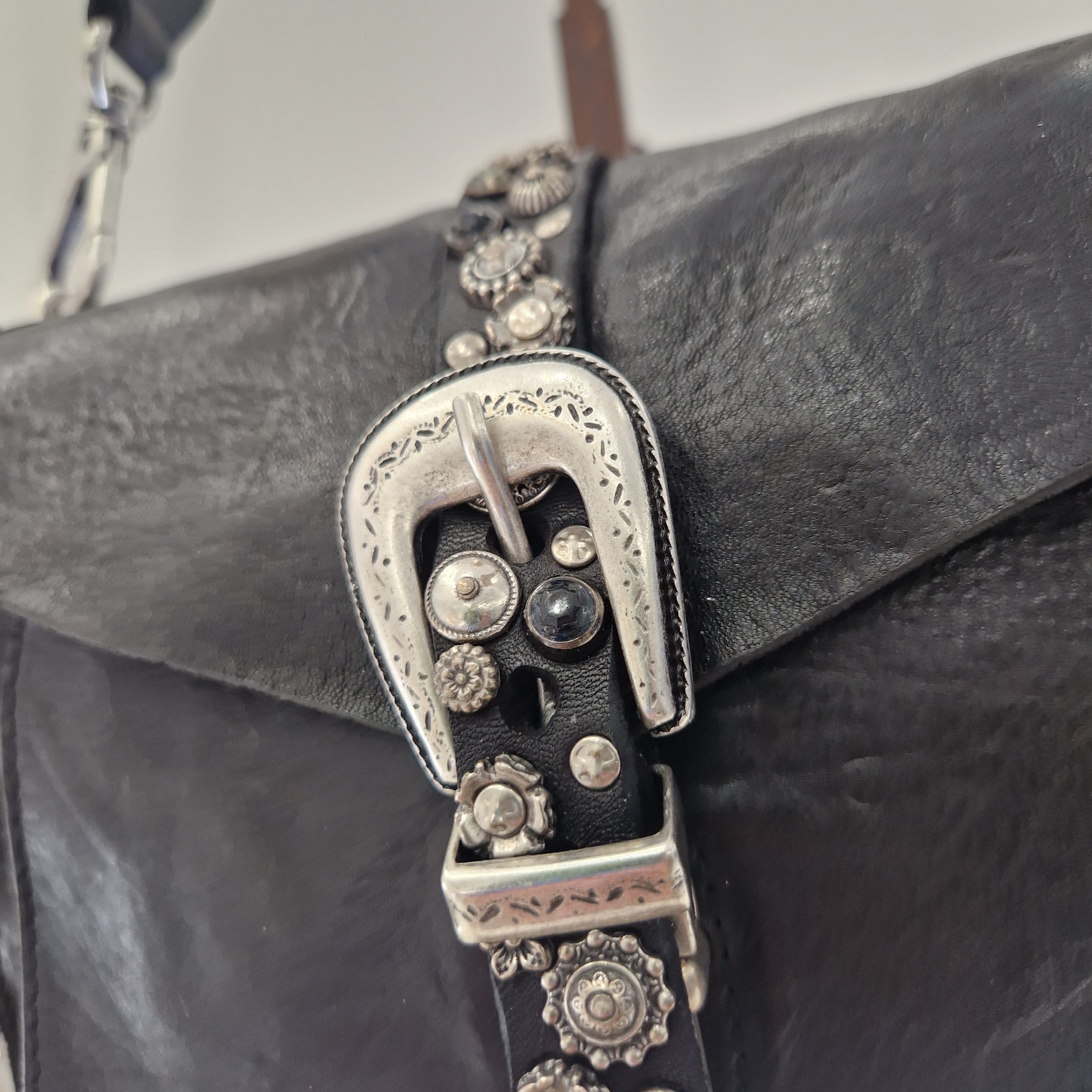 Campomaggi borsa MELITA nera accessori argento