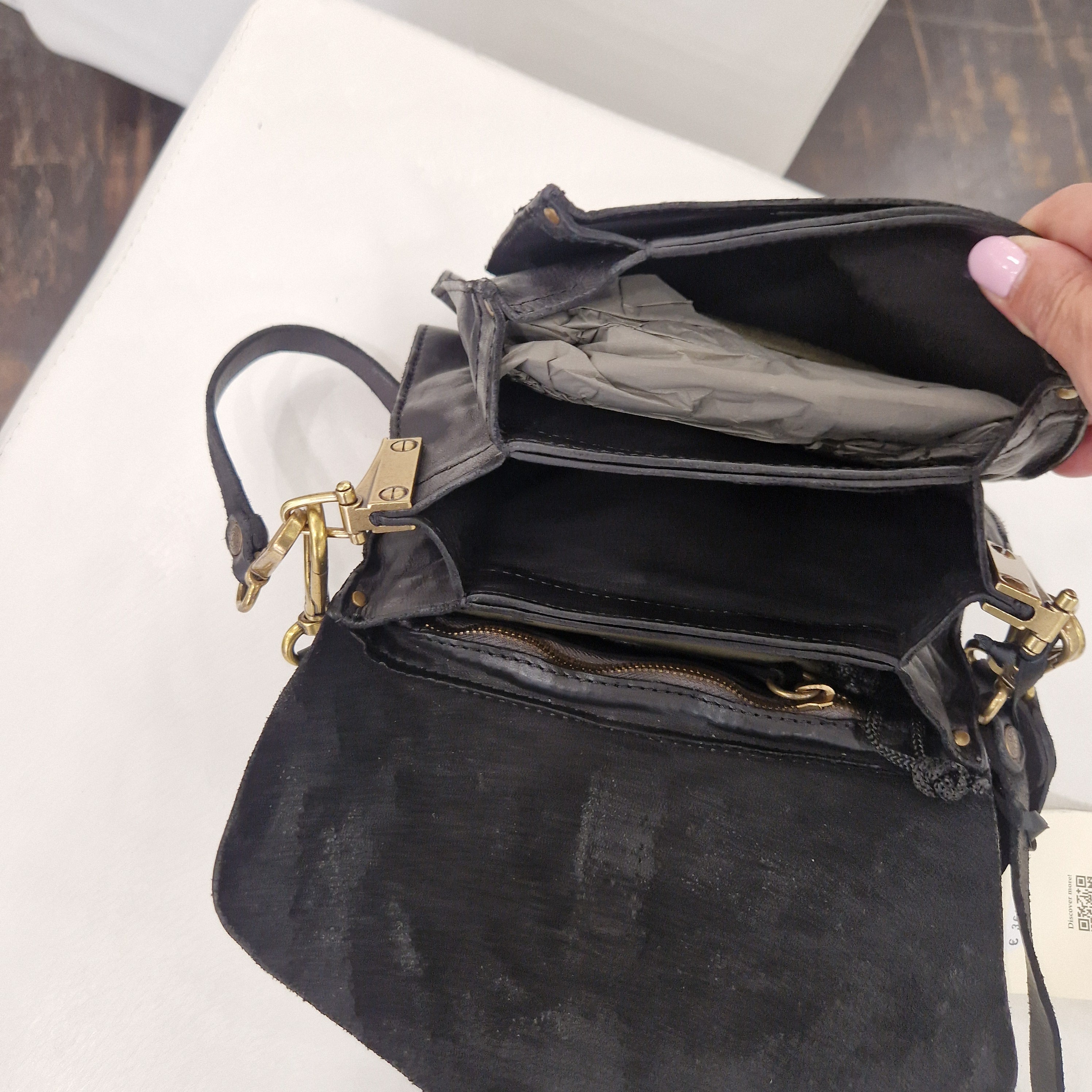 Campomaggi borsa MELITA nera accessori oro
