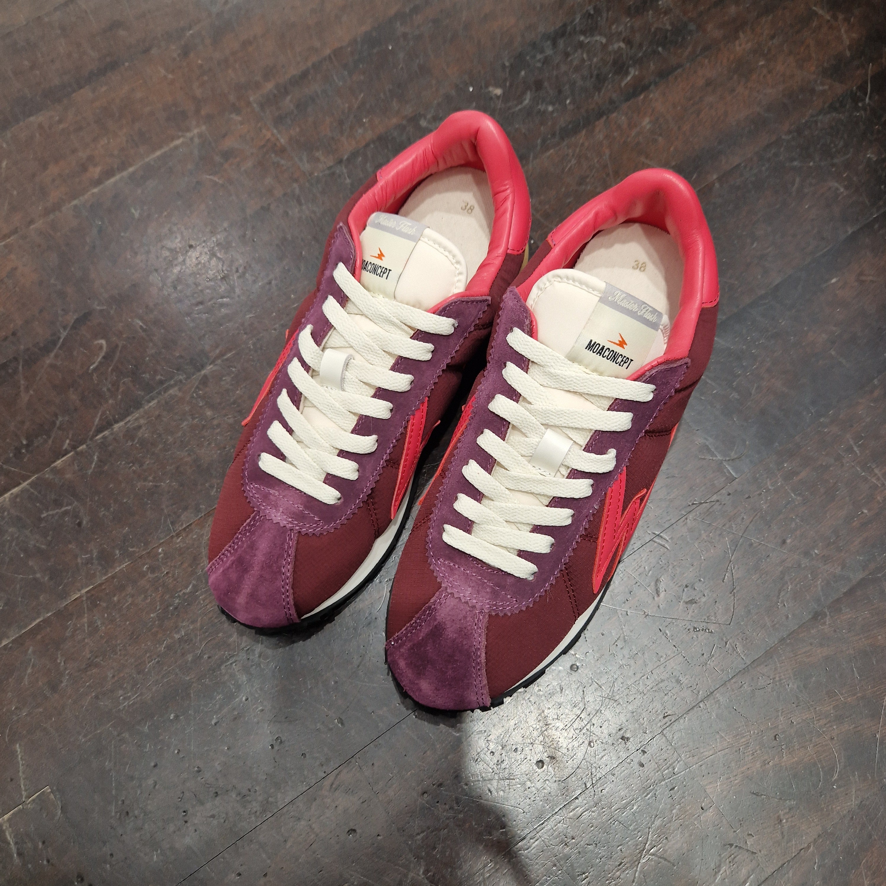 Moa sneakers modello flat coral red