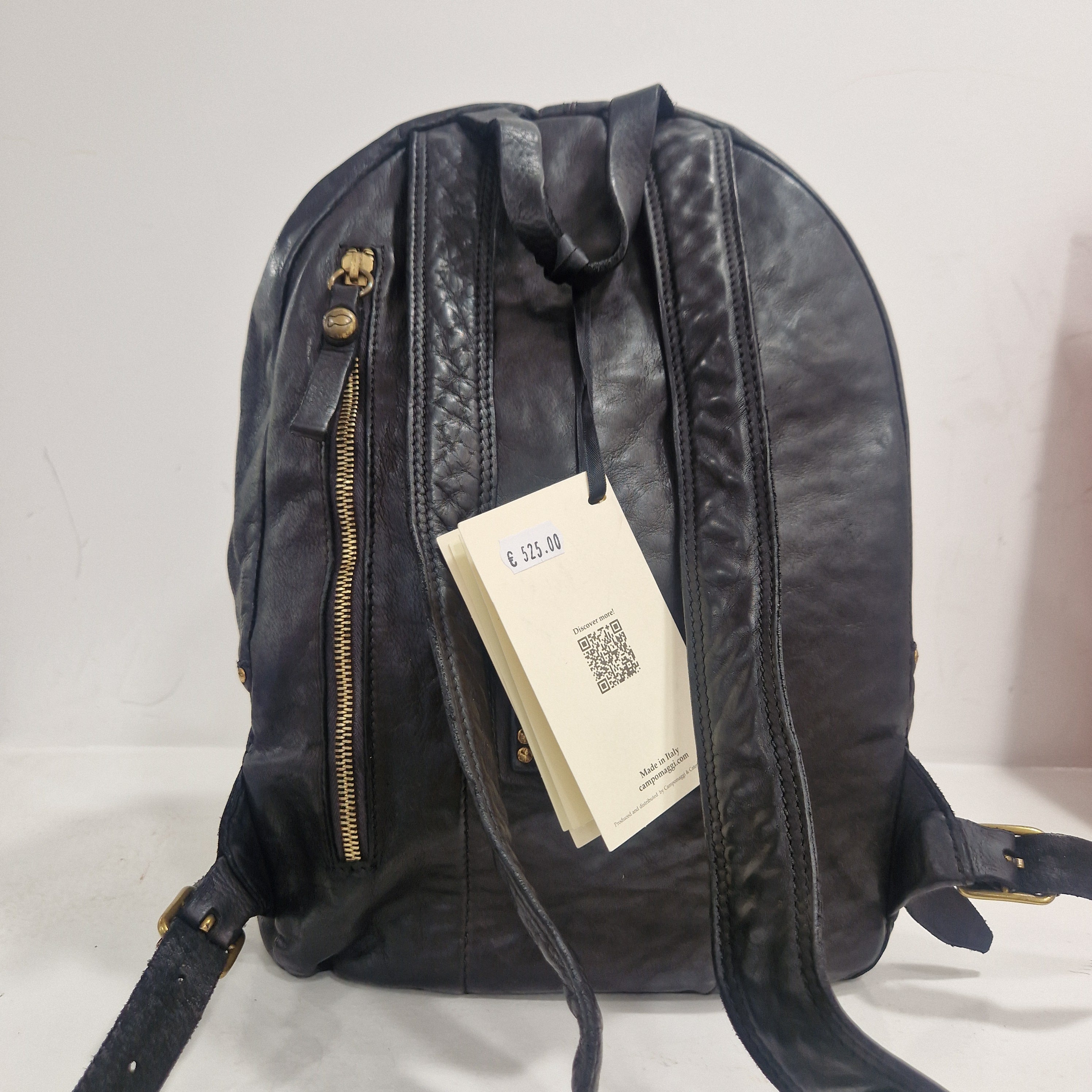 Campomaggi zaino nero accessori oro