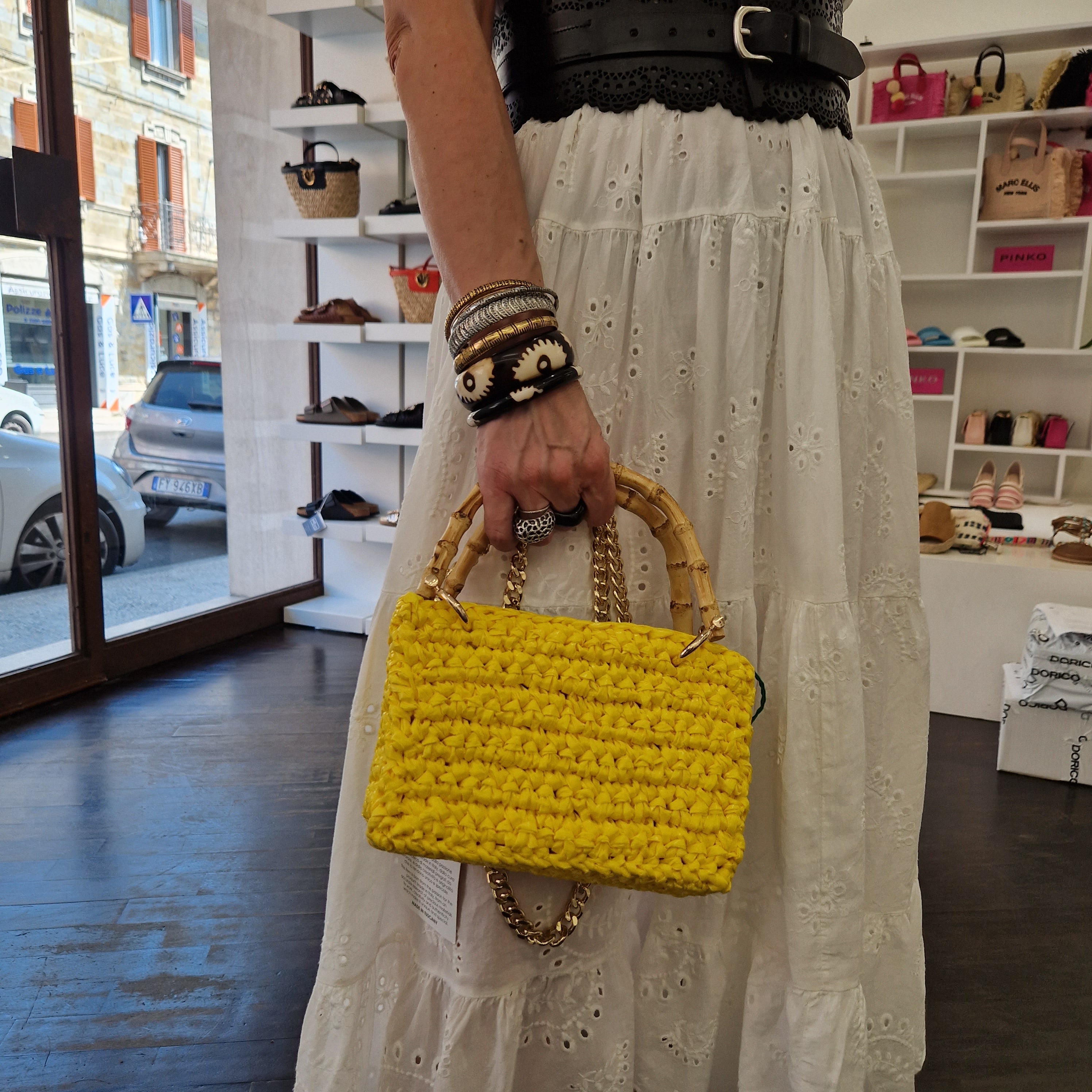 CHICA borsa intrecciata