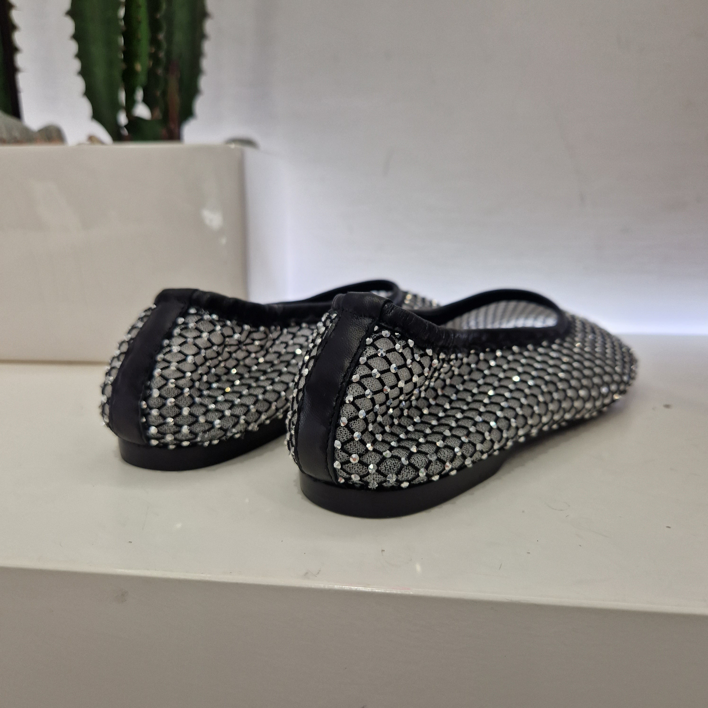 Alohas ballerina con strass nera