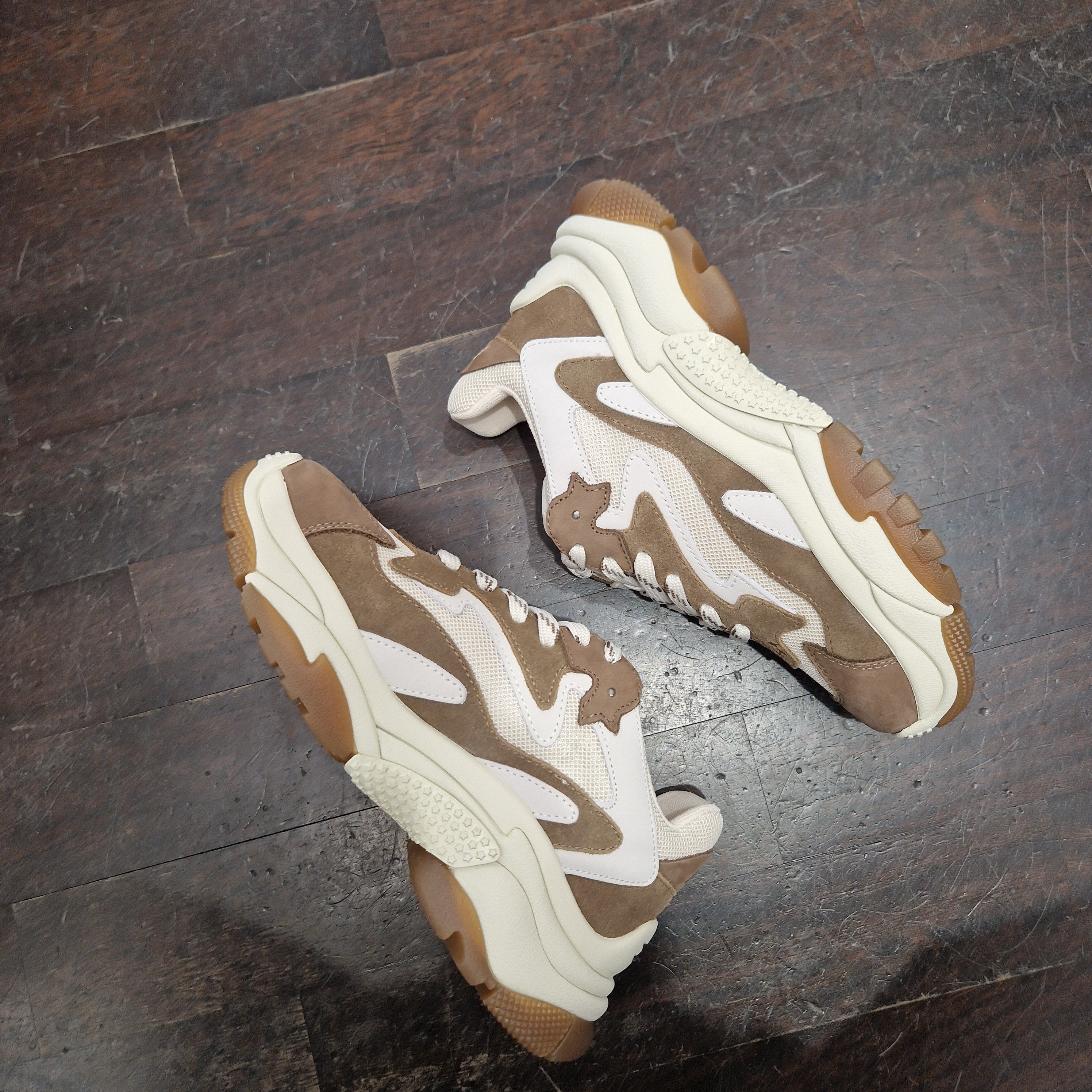 ASH sneakers ADDICT marrone e beige