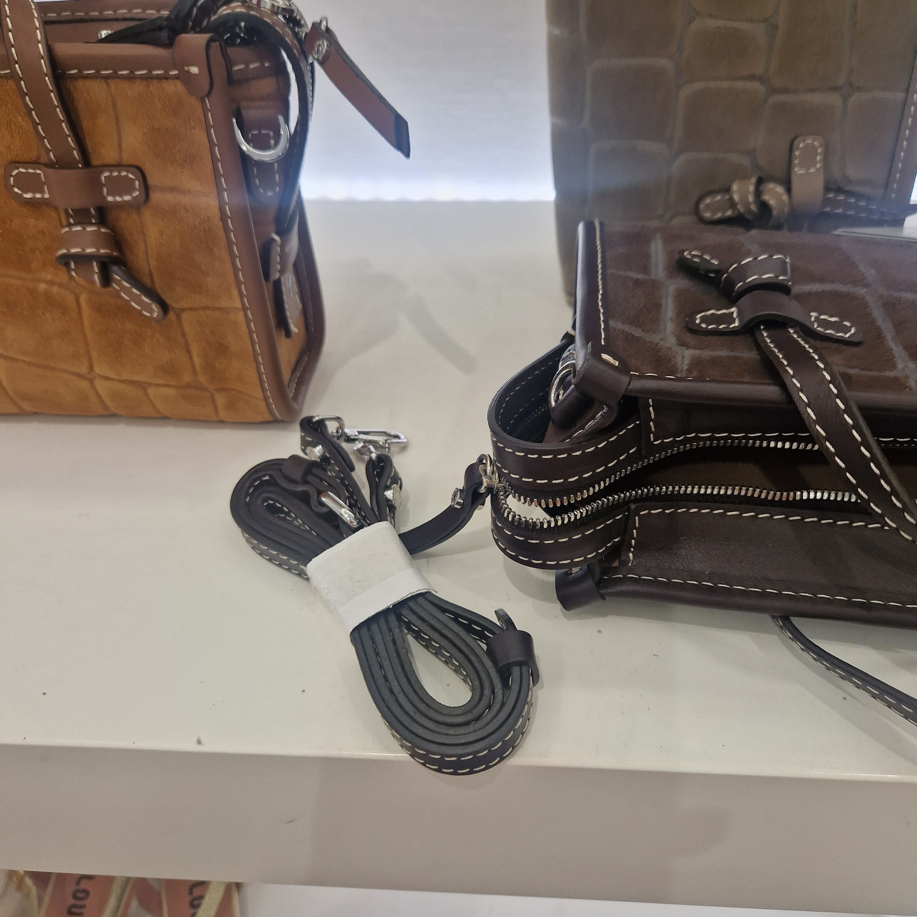 Gianni Chiarini MARCELLA JOY dimensione piccola in pelle scamosciata stampa cocco