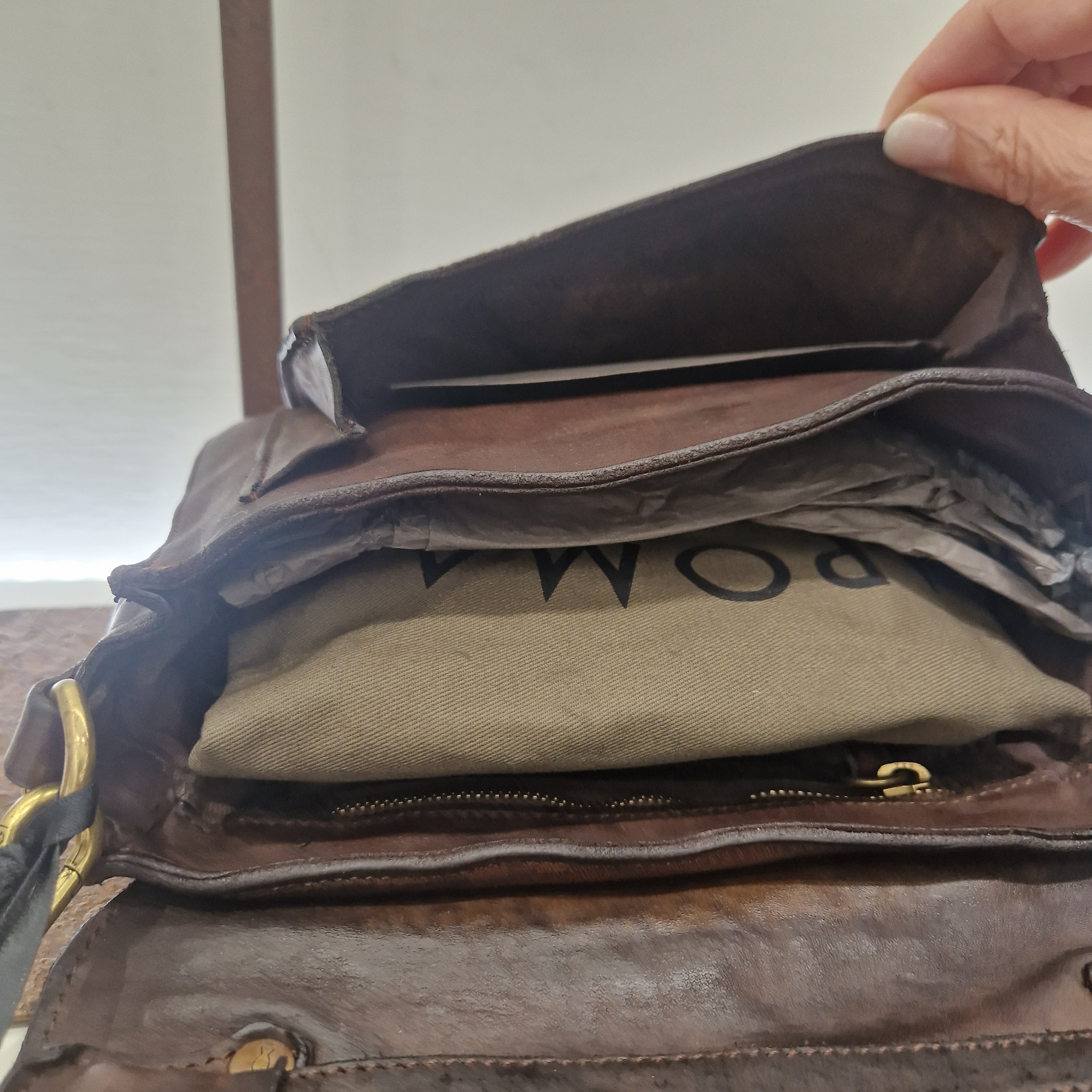 Campomaggi borsa AURORA stampata color t.moro + AURORA mini