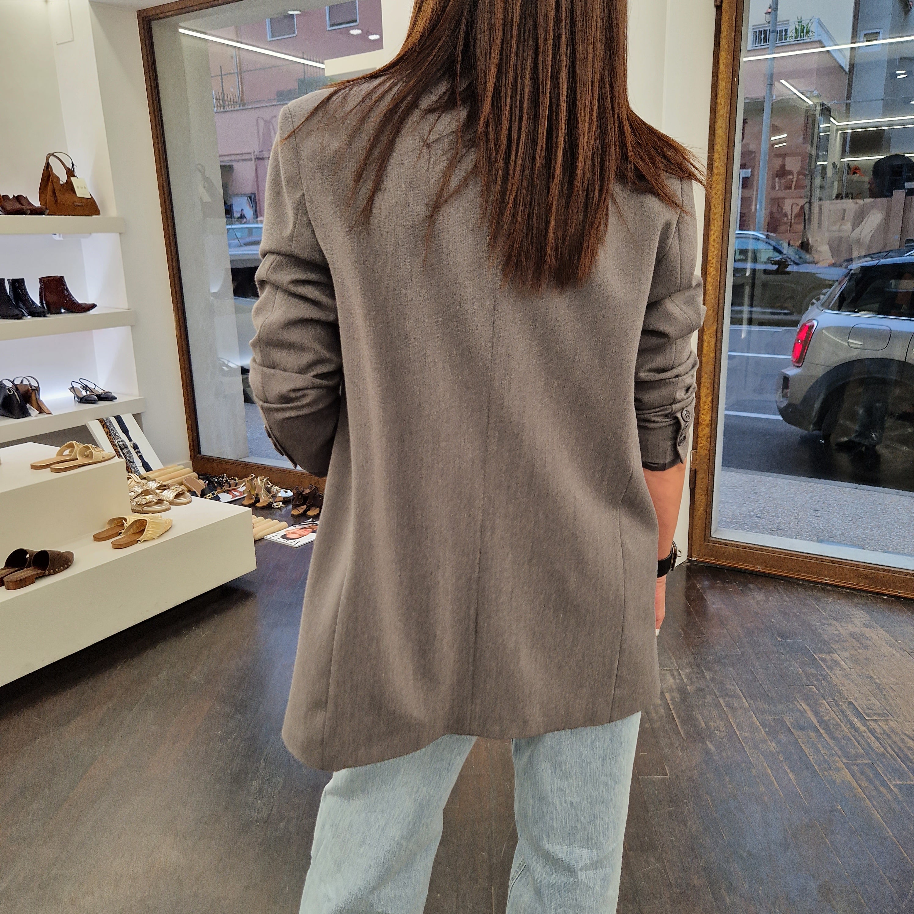 Kikisix giacca blazer grigio
