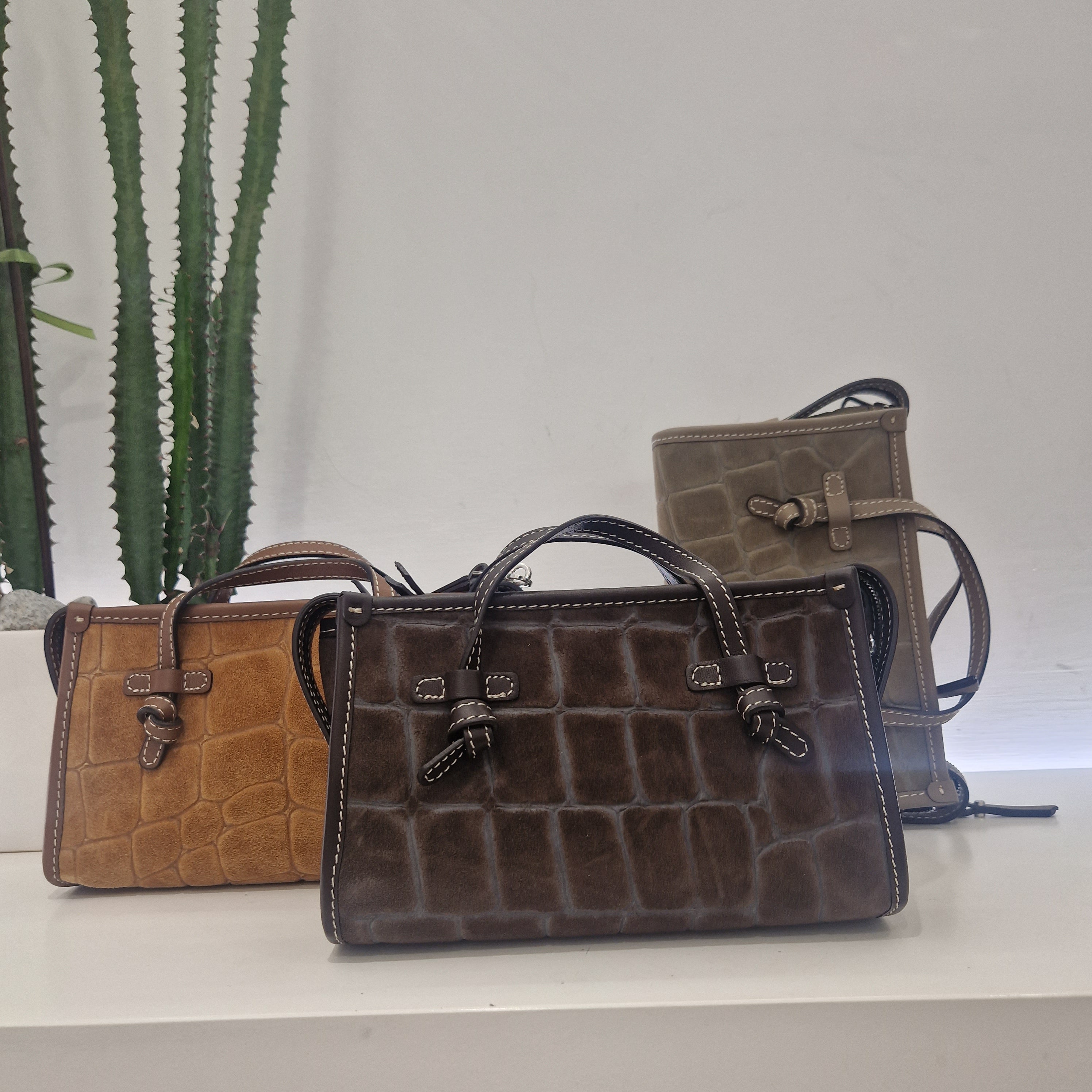 Gianni Chiarini MARCELLA JOY dimensione piccola in pelle scamosciata stampa cocco
