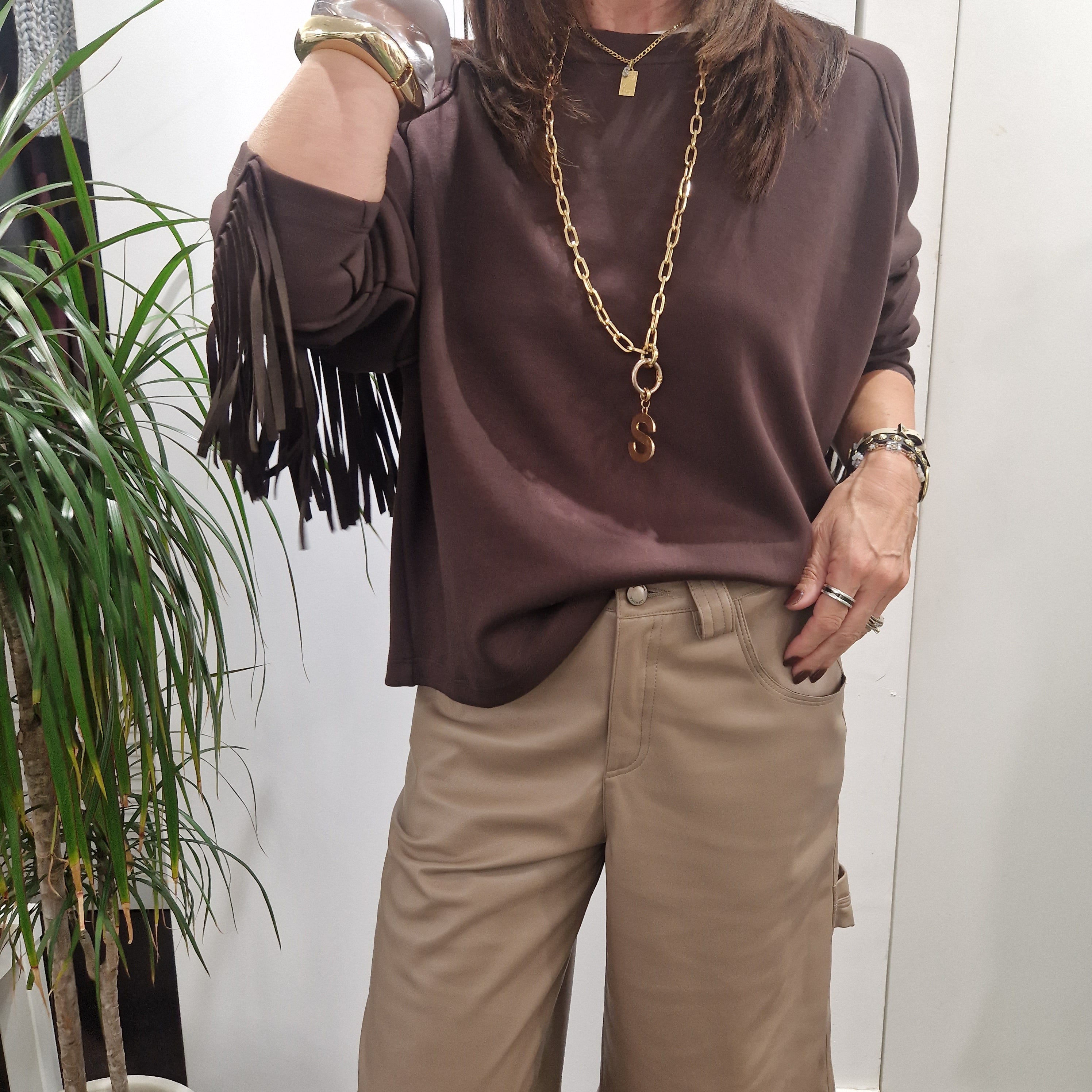 Felpa t.moro con frange PREORDINE