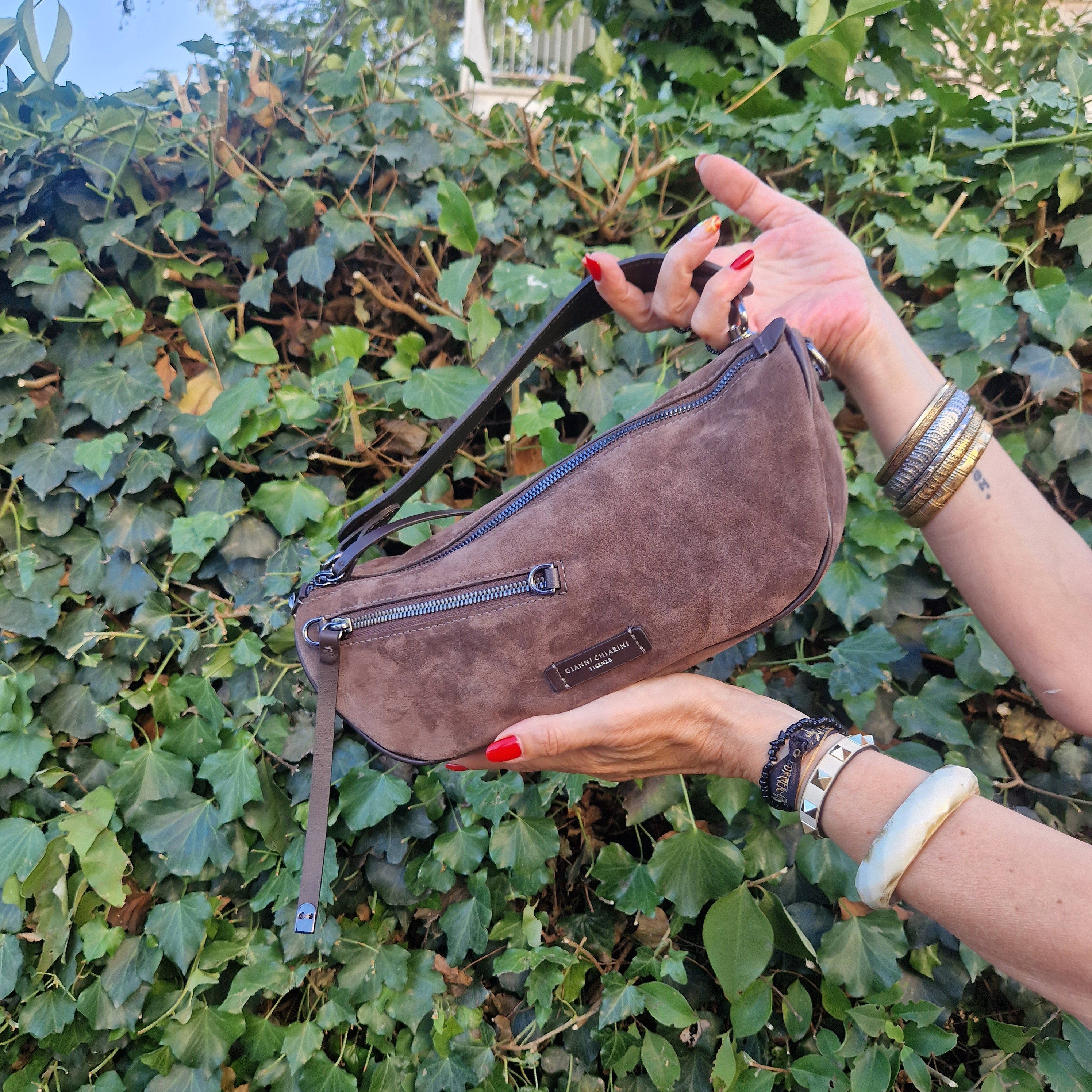 Gianni Chiarini borsa CINDY suede moka