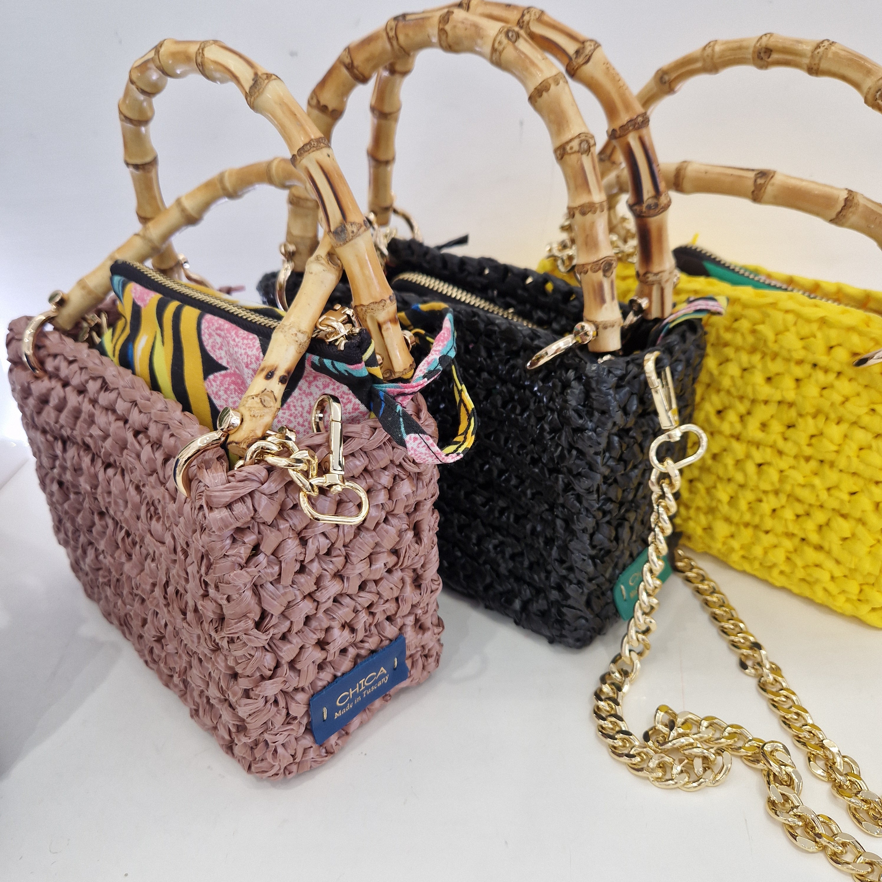 CHICA borsa intrecciata