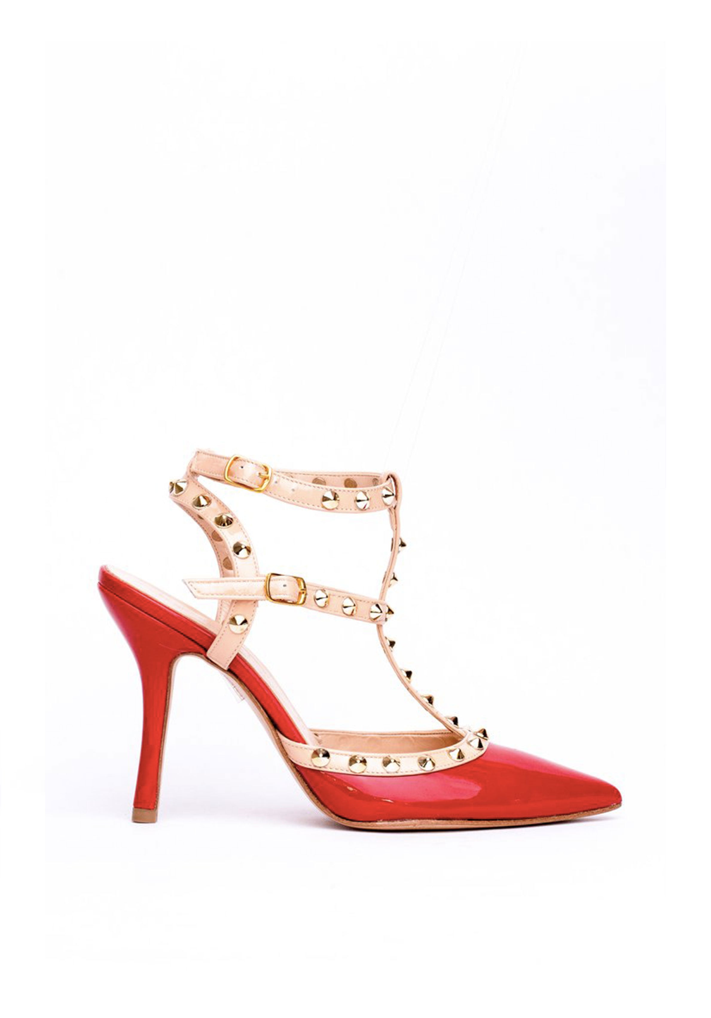 White D red